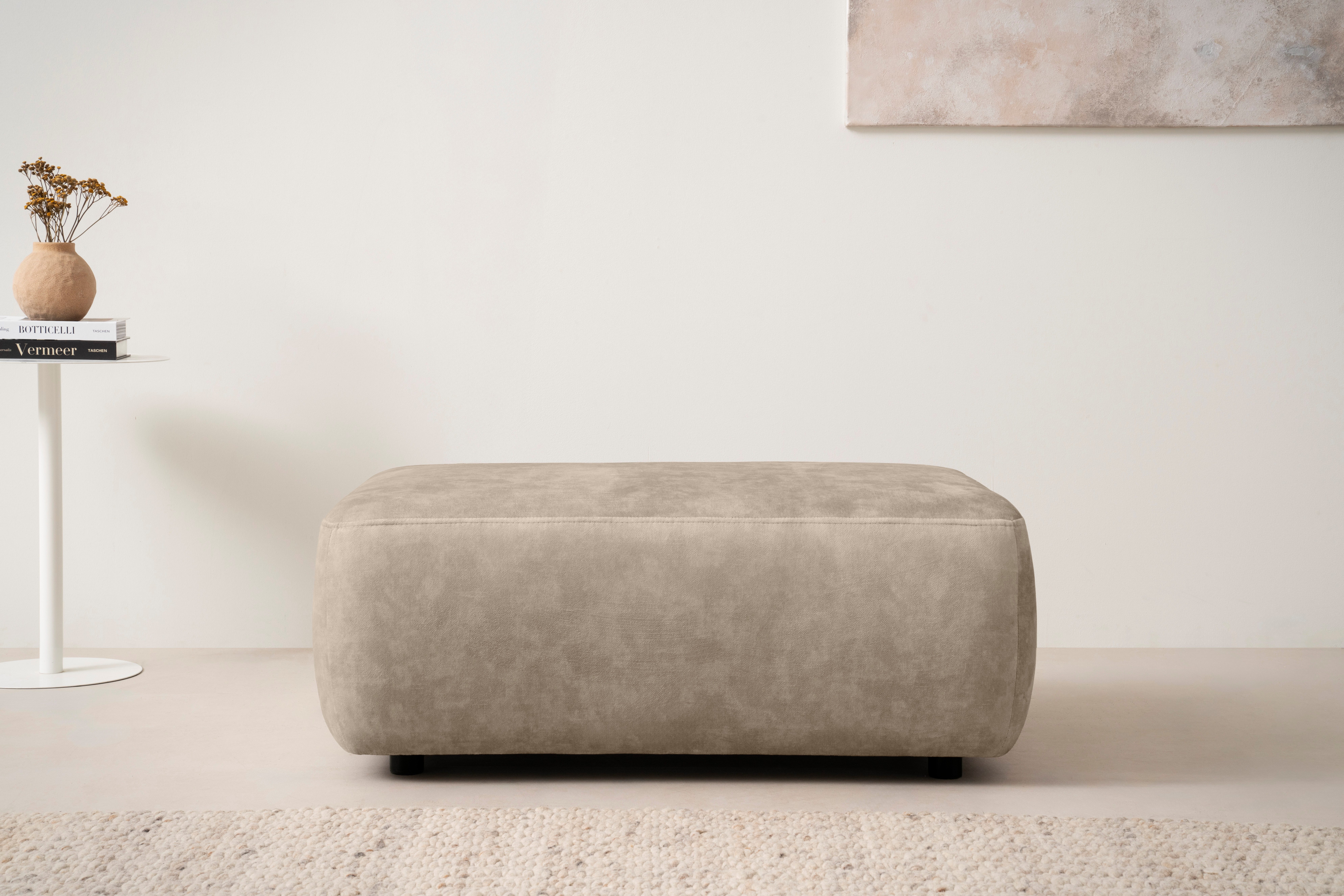 INOSIGN Polsterhocker Torge, Hocker in Cord, günstig online kaufen