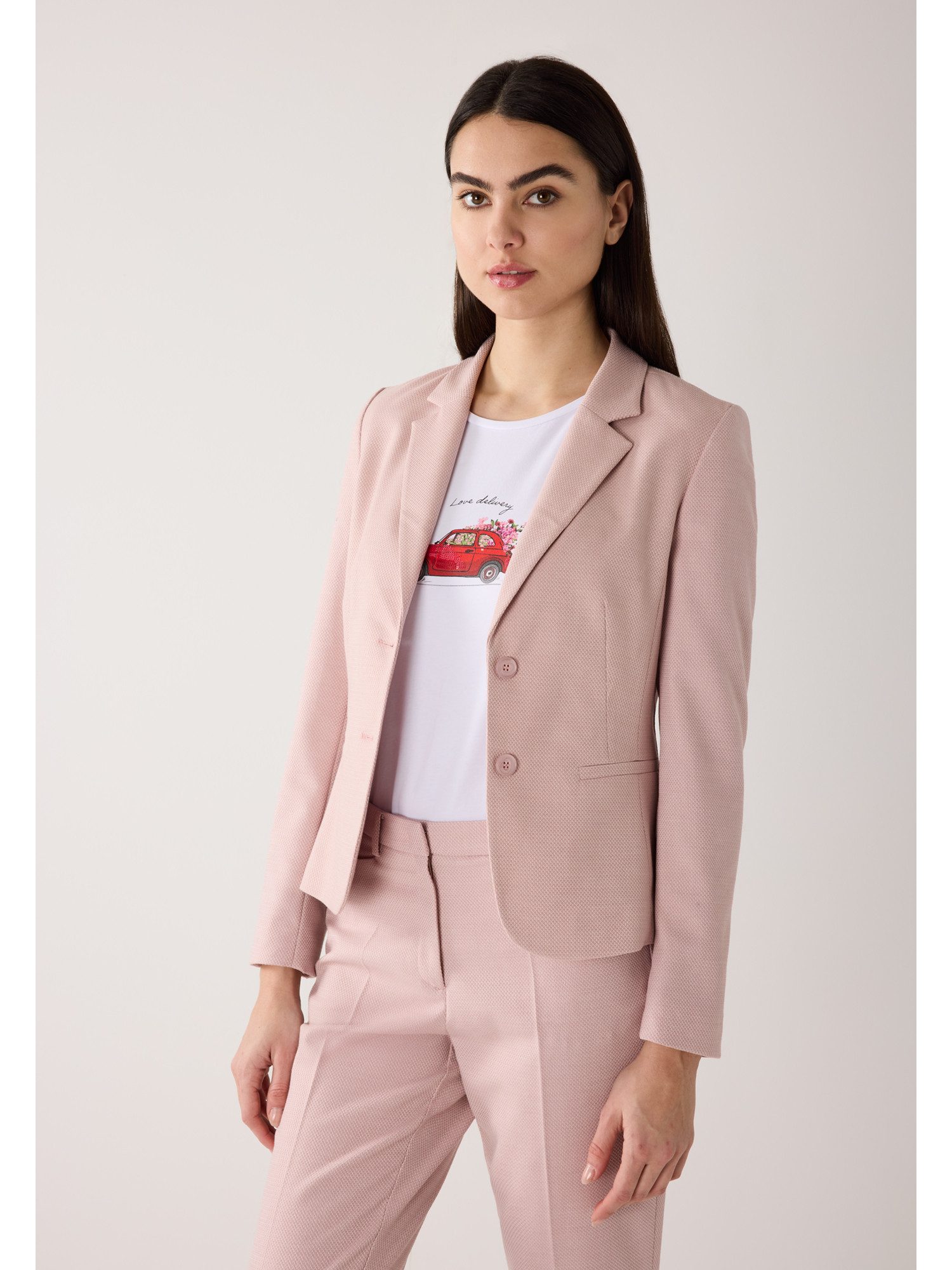 MORE&MORE Jackenblazer strukturierter Kurzblazer günstig online kaufen