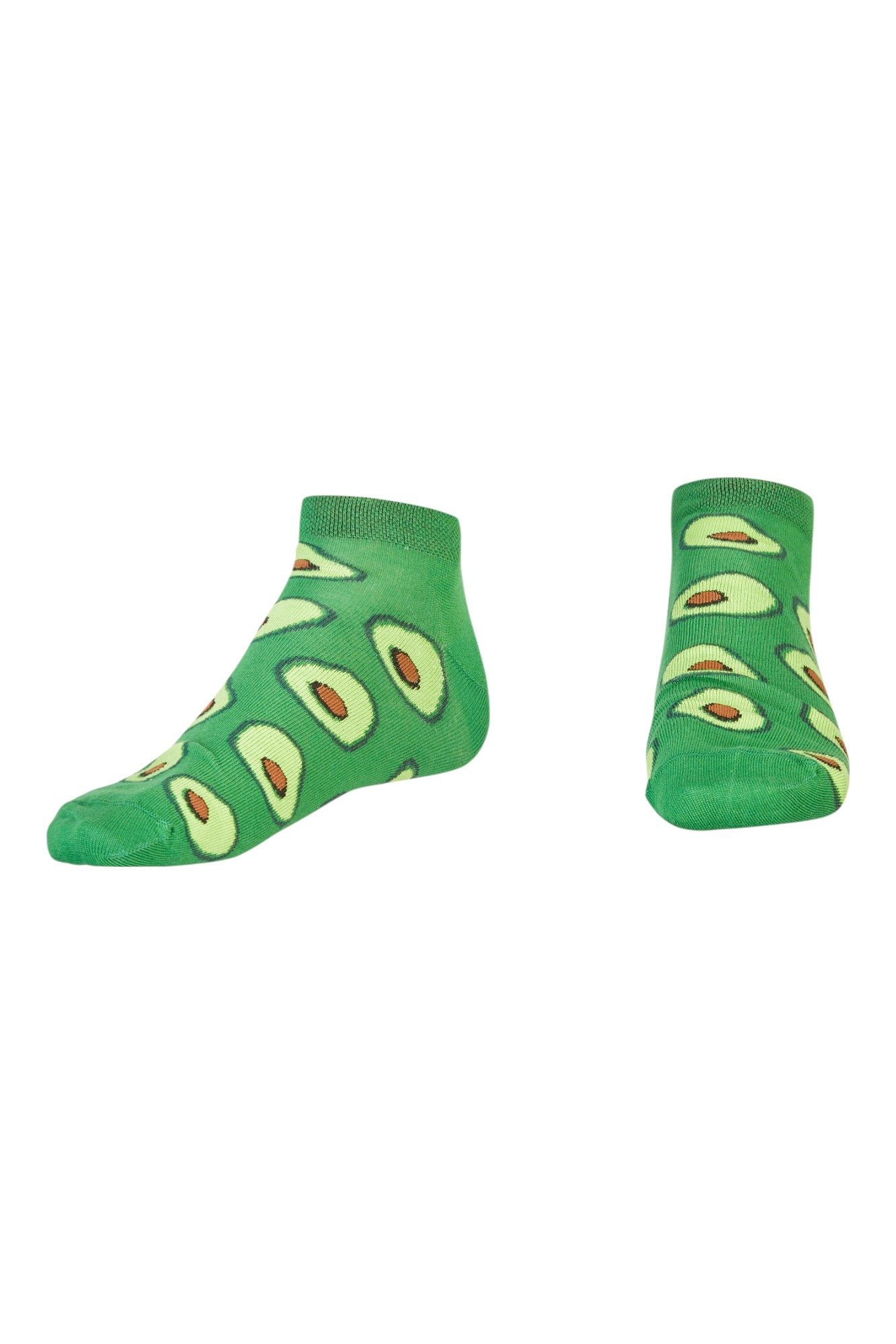 AbgeStrumpft AbgeStrumpft Sneakersocken AbgeStrumpft Avocado Sneaker (1 Paar, 1-Paar, 1 Paar) lustiges Design