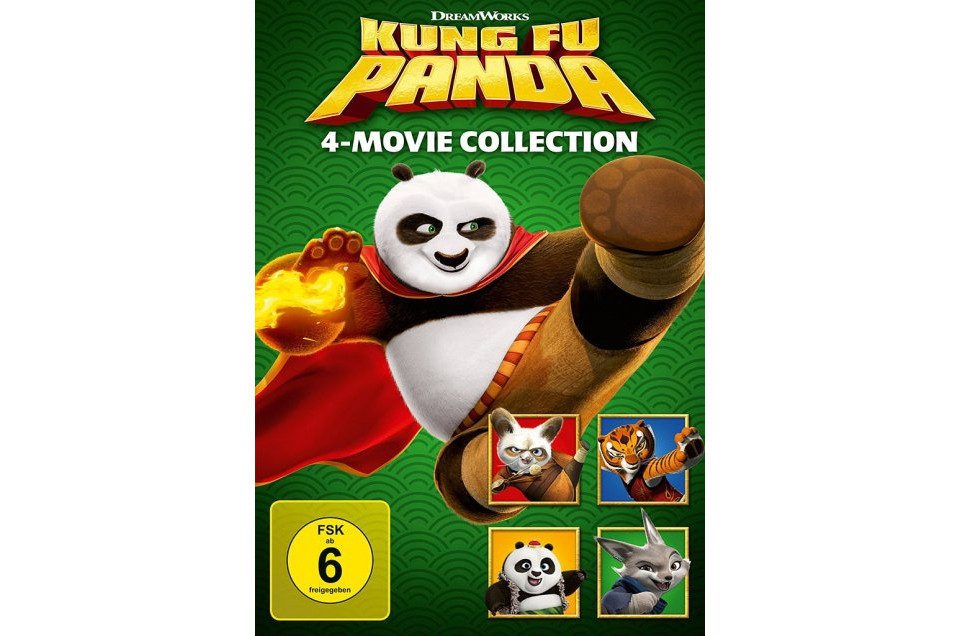 DreamWorks DVD Kung Fu Panda 1-4 Collection