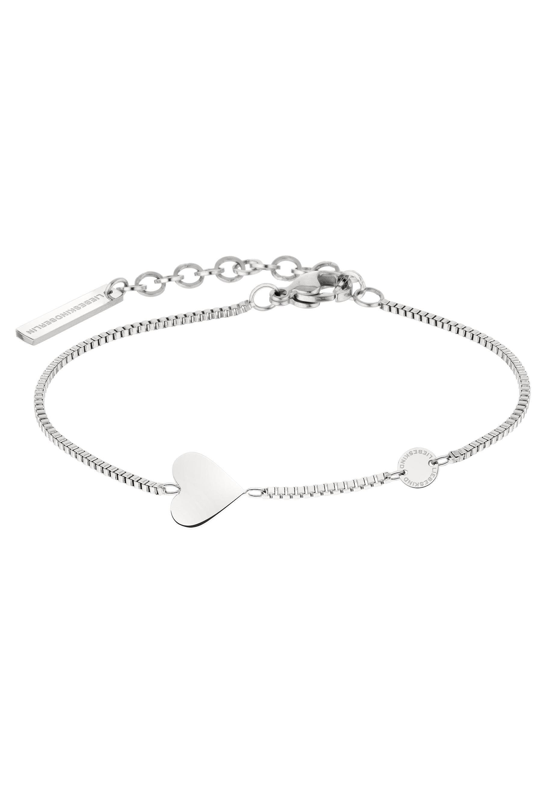 Liebeskind Berlin Armband Schmuck Geschenk Edelstahl Armkette Herz, LJ-0509-B-20, LJ-0510-B-20