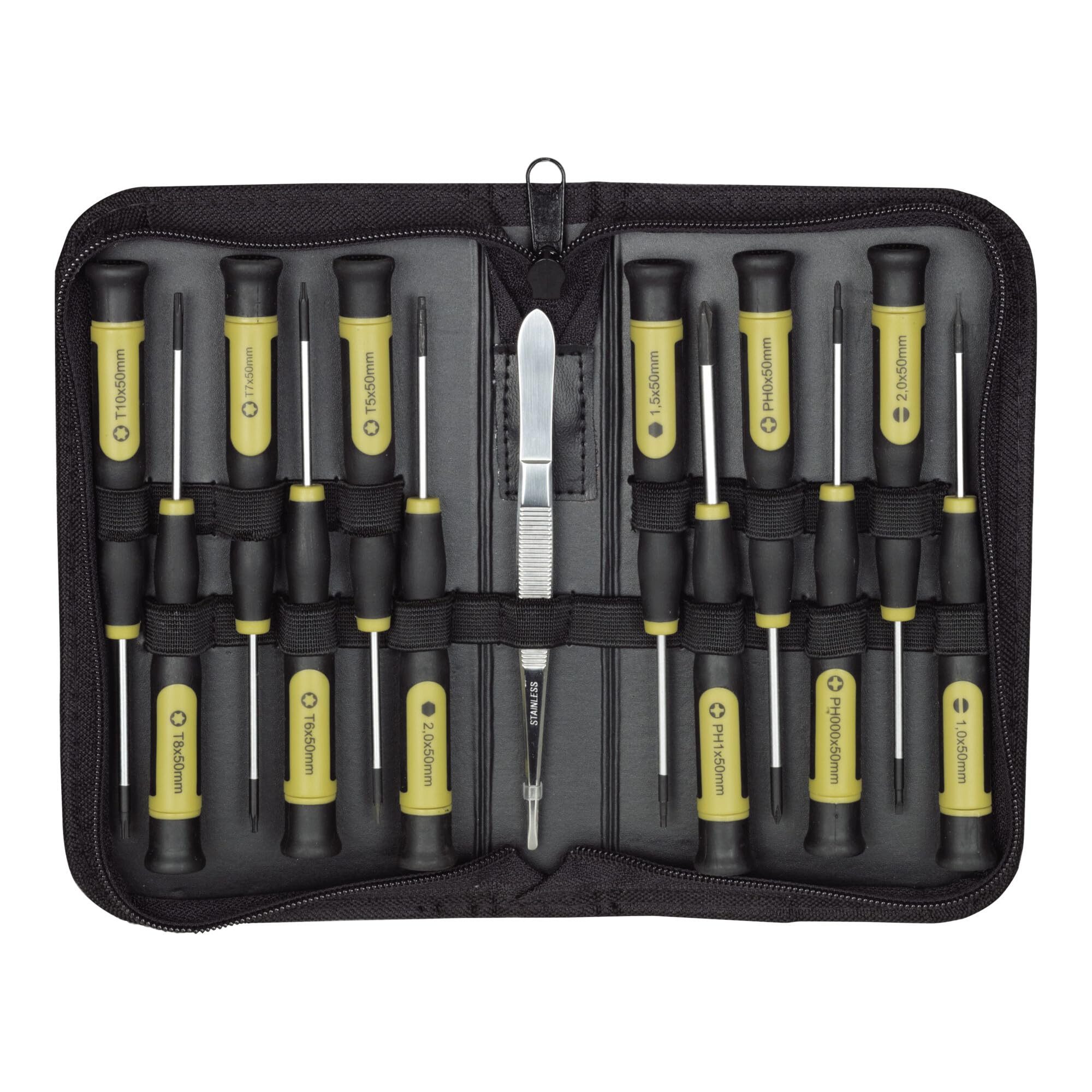 PROXXON INDUSTRIAL Schraubendreher Proxxon MICRO-DRIVER Schraubendreher-Satz, 13-tlg. in Tasche
