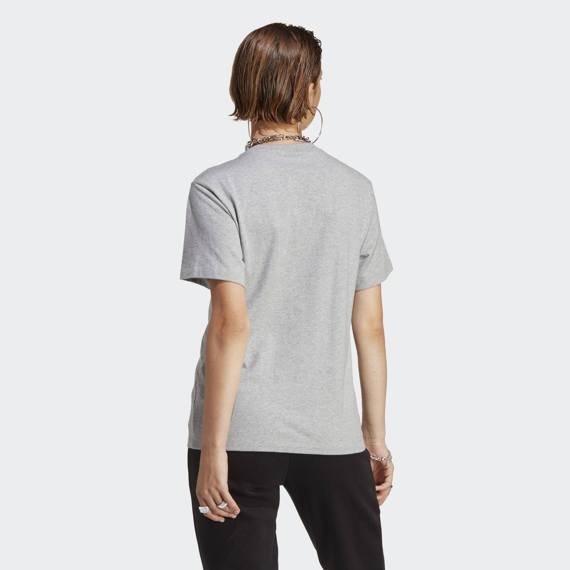 adidas Originals REGULAR Heather T-Shirt Medium T-SHIRT Grey ESSENTIALS ADICOLOR