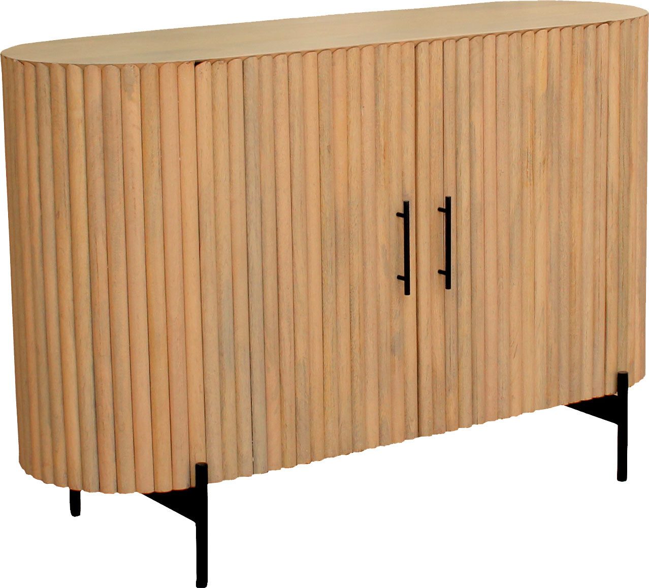 SIT Kommode (1 St), Lamellen-Design im Retro Stil