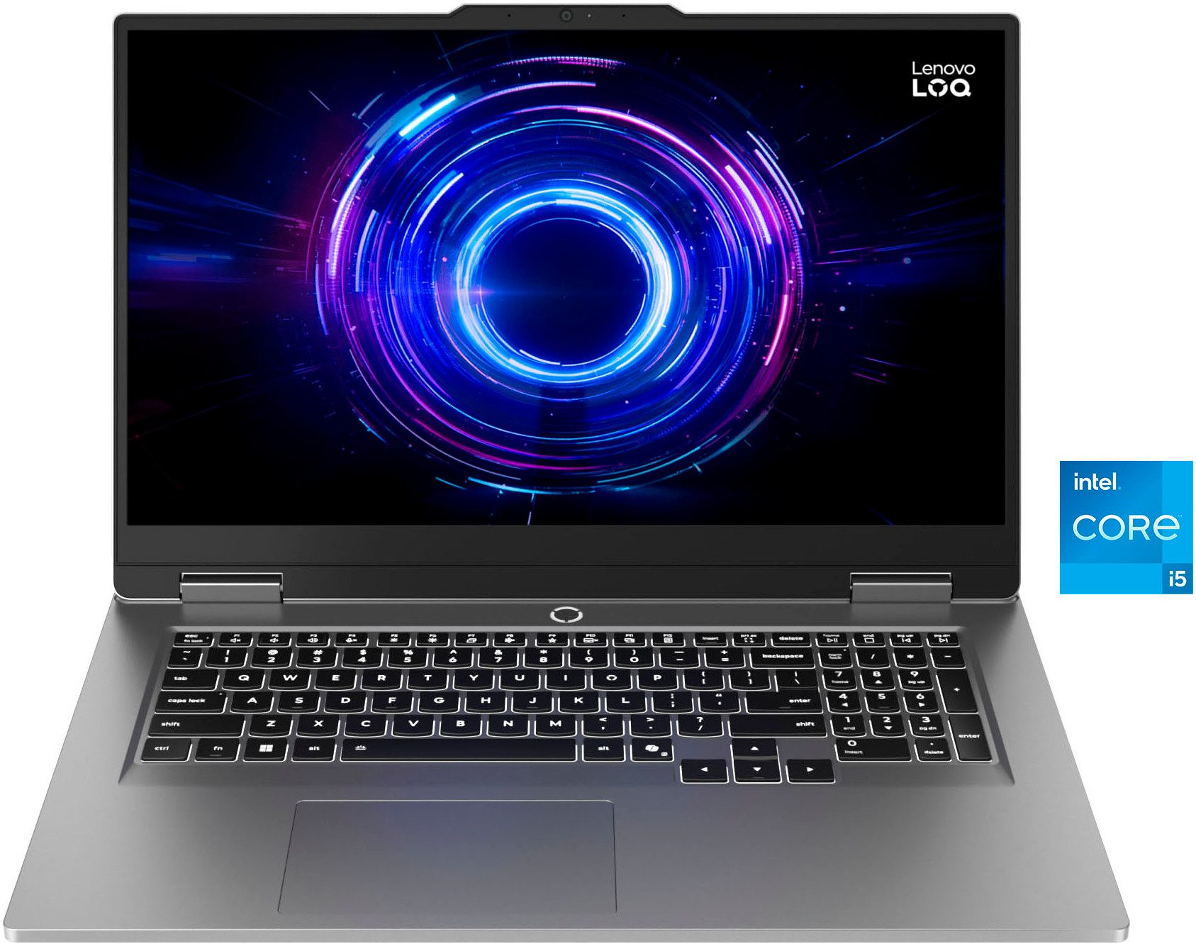 Lenovo LOQ 17IRX10 RTX 5050/5060/5070 Gaming-Notebook (43,9 cm/17,3 Zoll, Intel Core i5 13450HX, GeForce RTX 5050, 16 GB, 512 GB SSD)