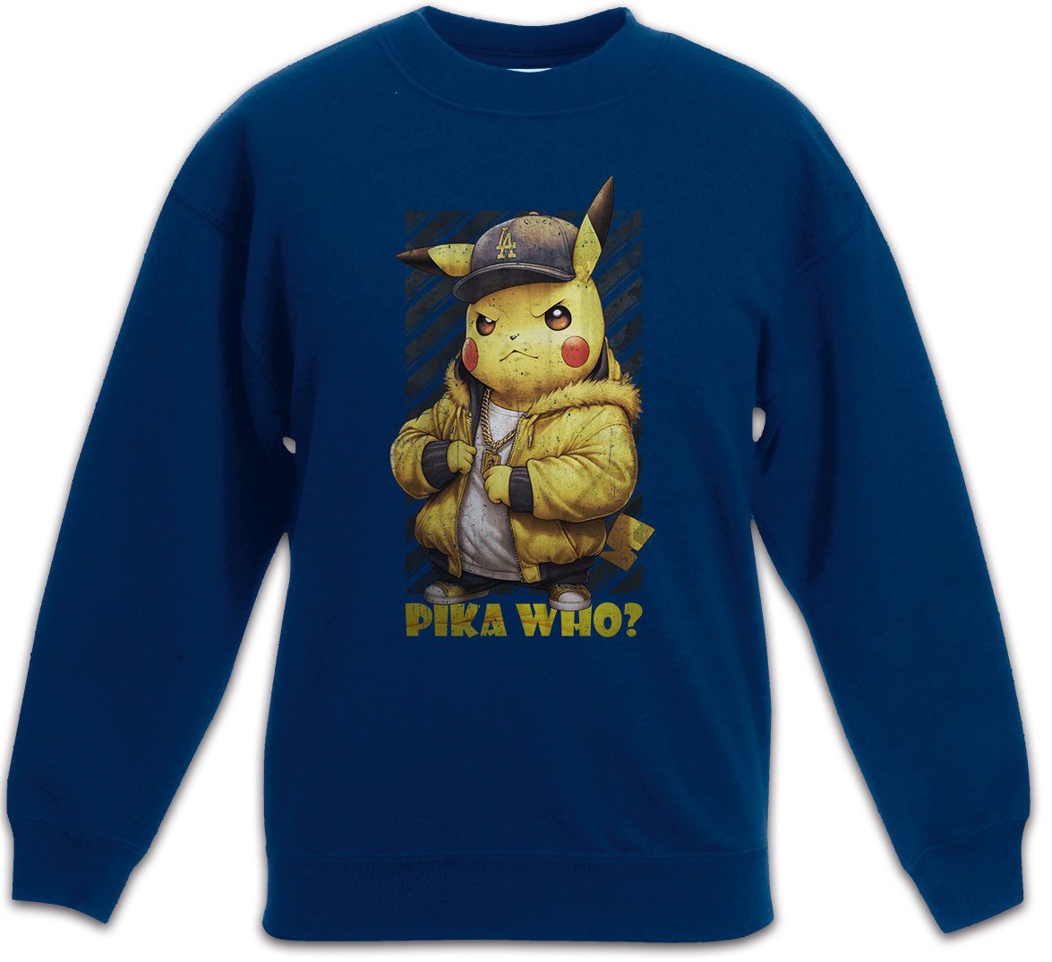Sweatshirt Poke Mobster Kinderpullover Mond Ball Anime Gangster Go Trainer