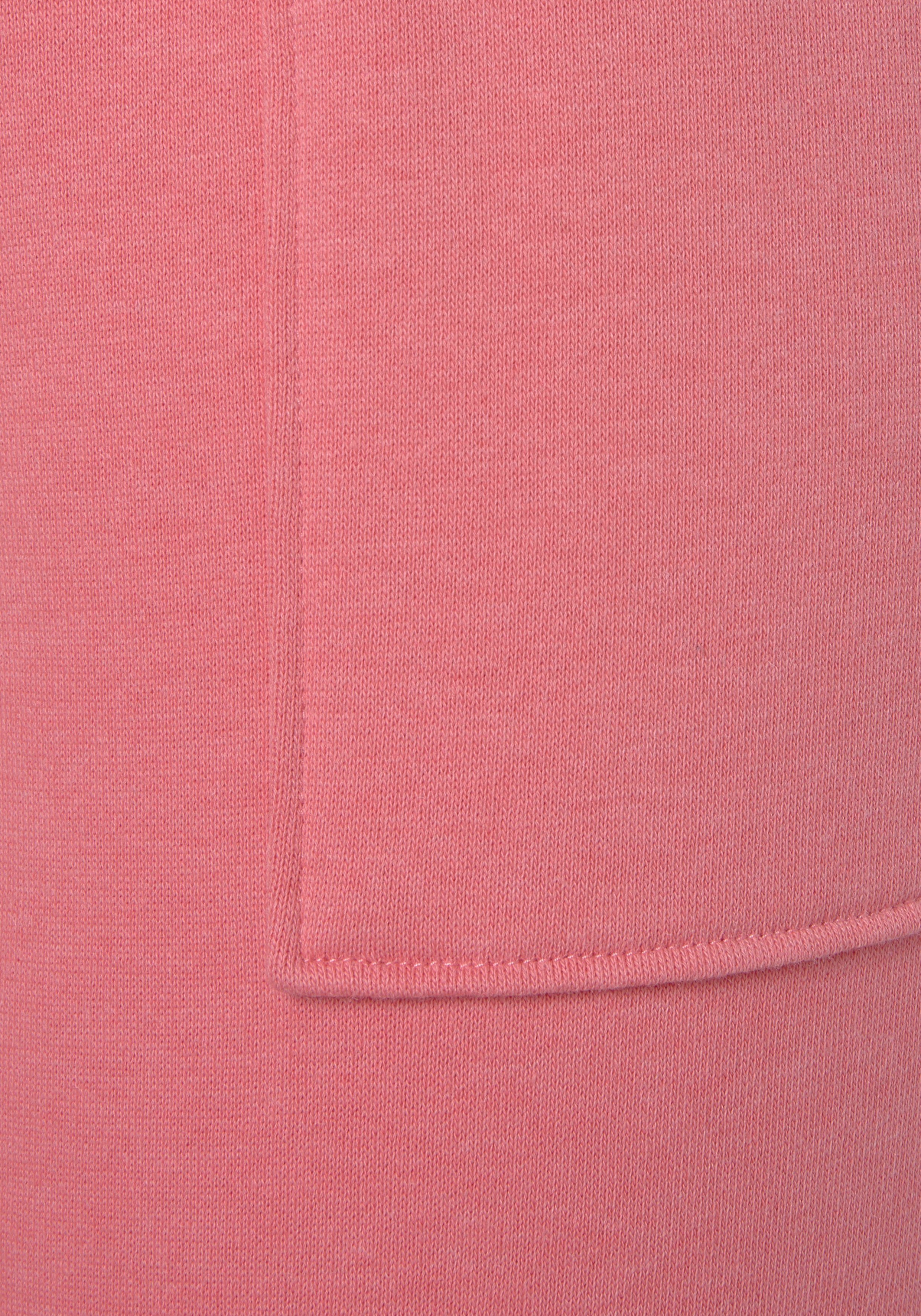 Vivance Sweatshorts Kurze Hose mit aufgesetzten Taschen und Kontrastkordel, Loungewear