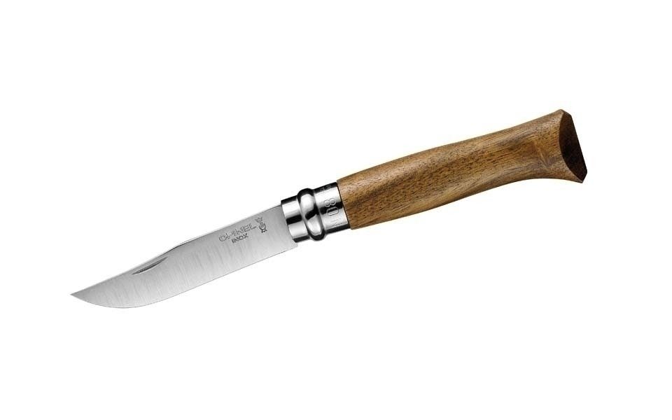 Opinel Taschenmesser Opinel Taschenmesser Nr. 8 rostfrei, Walnussholz, (1 St), Edelstahl-Klinge, Taschenmesser