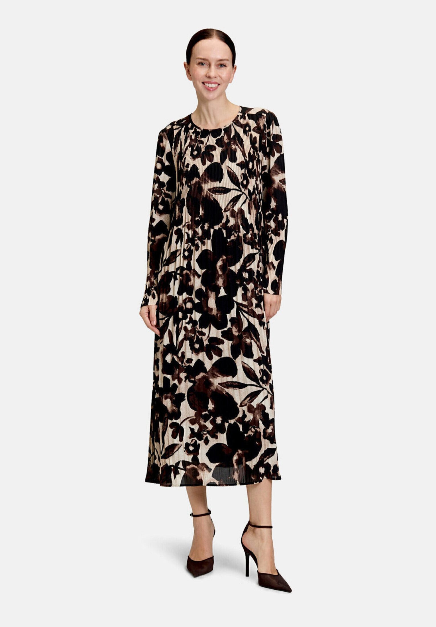 Betty Barclay Plisseekleid Damen langarm