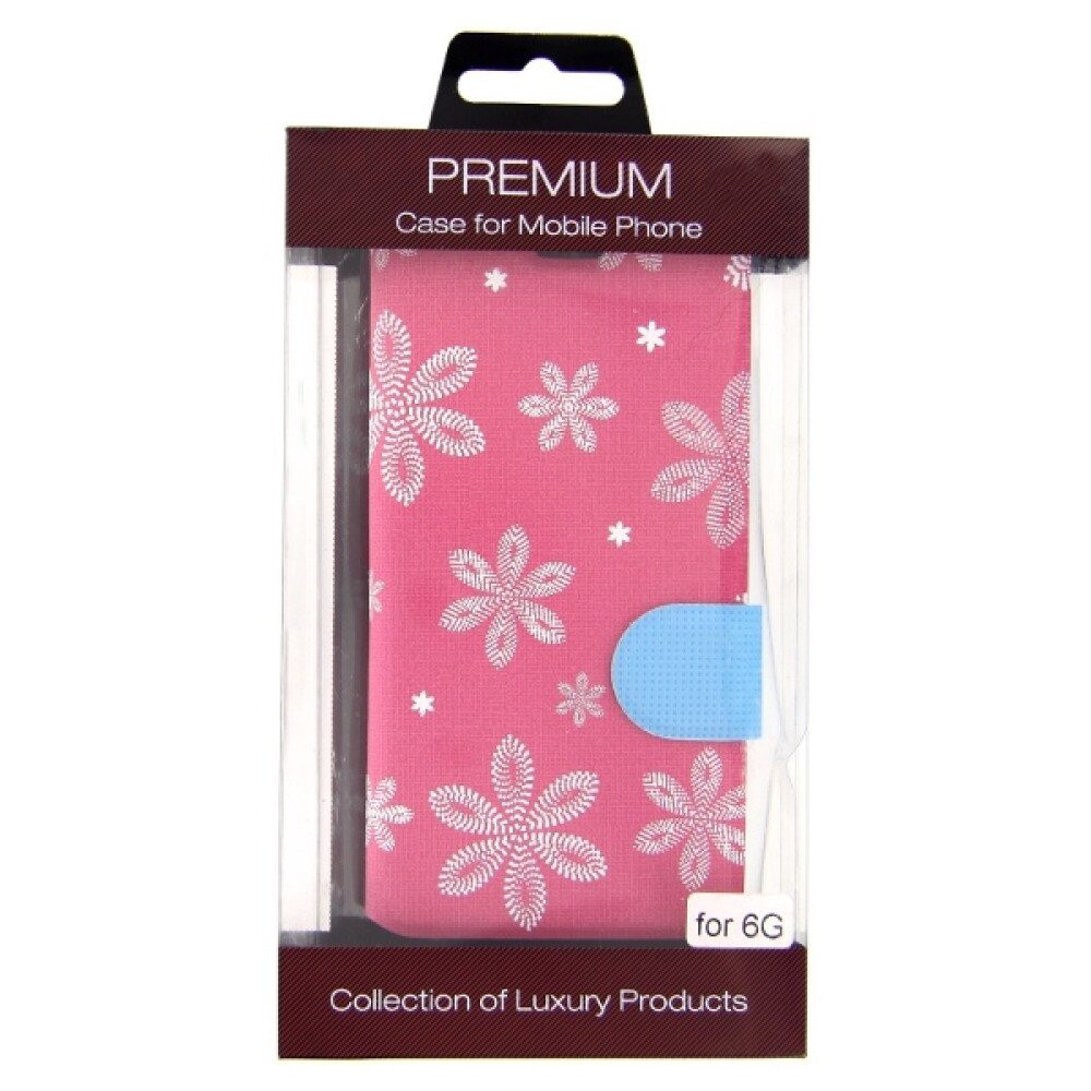 Handytasche Book Case Handyhülle für iPhone 6 Pink (Book Cover)