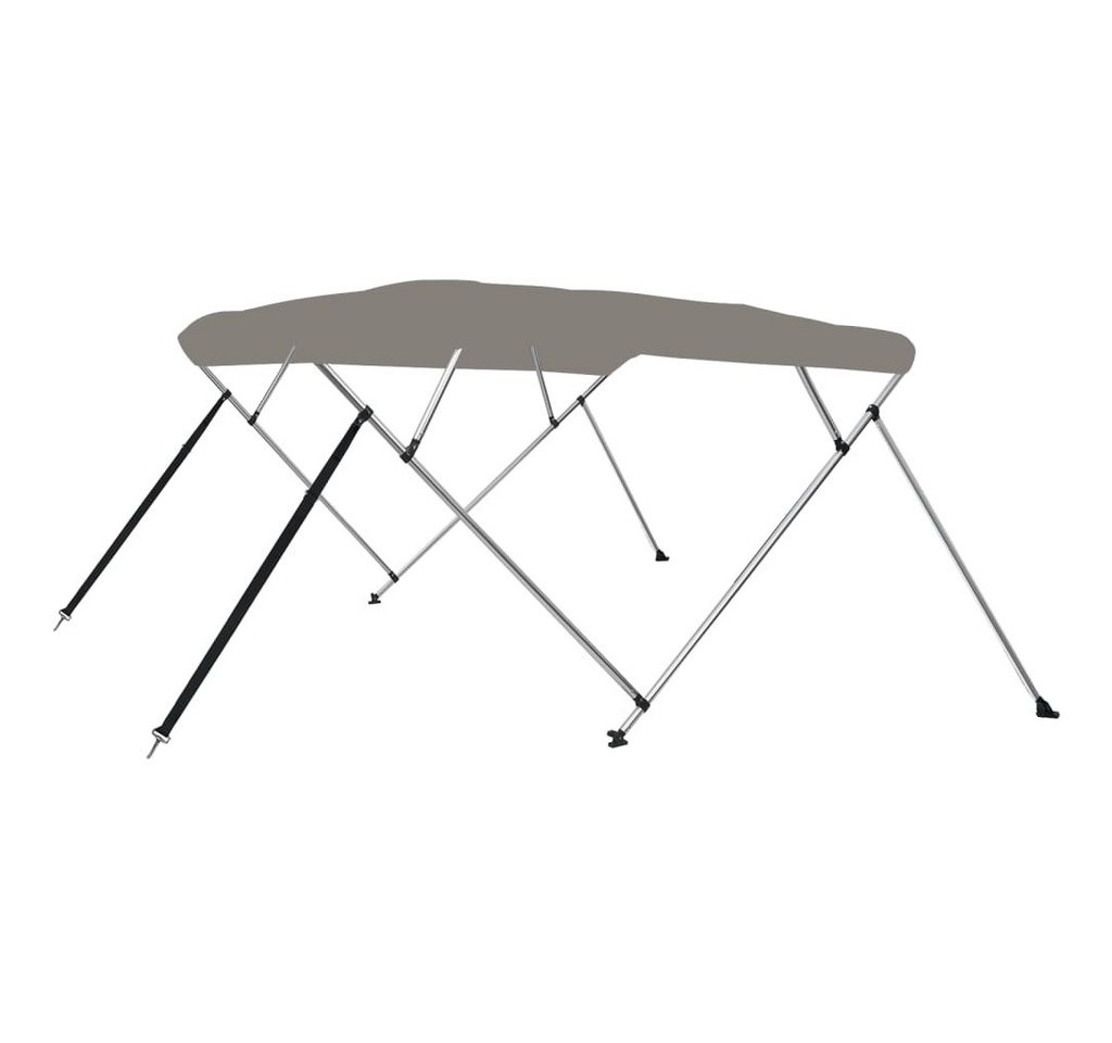 Thumbnail - vidaXL Schutzplane, 4-Bow Bimini-Top Grau 243x180x137 cm