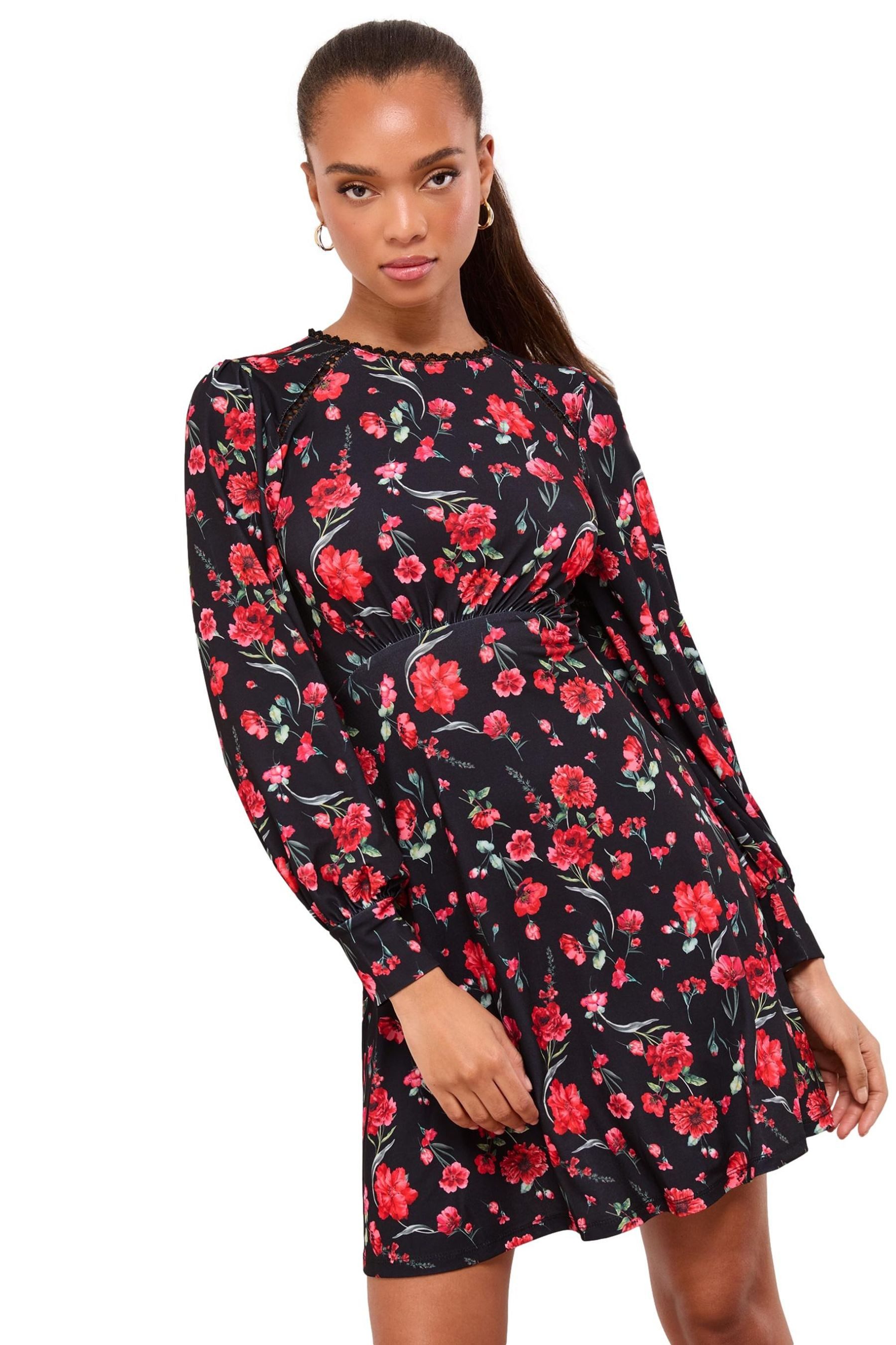 LIPSY Jerseykleid Lipsy Minikleid mit Spitze mit Gürtel, Regular (1-tlg) günstig online kaufen