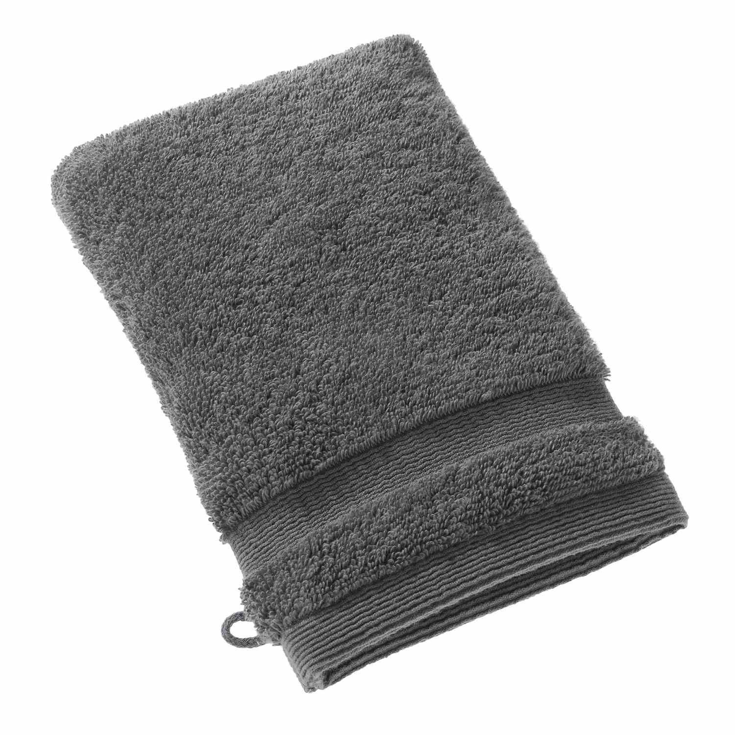 SCHÖNER WOHNEN-Kollektion Waschhandschuh CUDDLY Waschhandschuh, Baumwolle (1-St), 16 x 21 cm in Grau