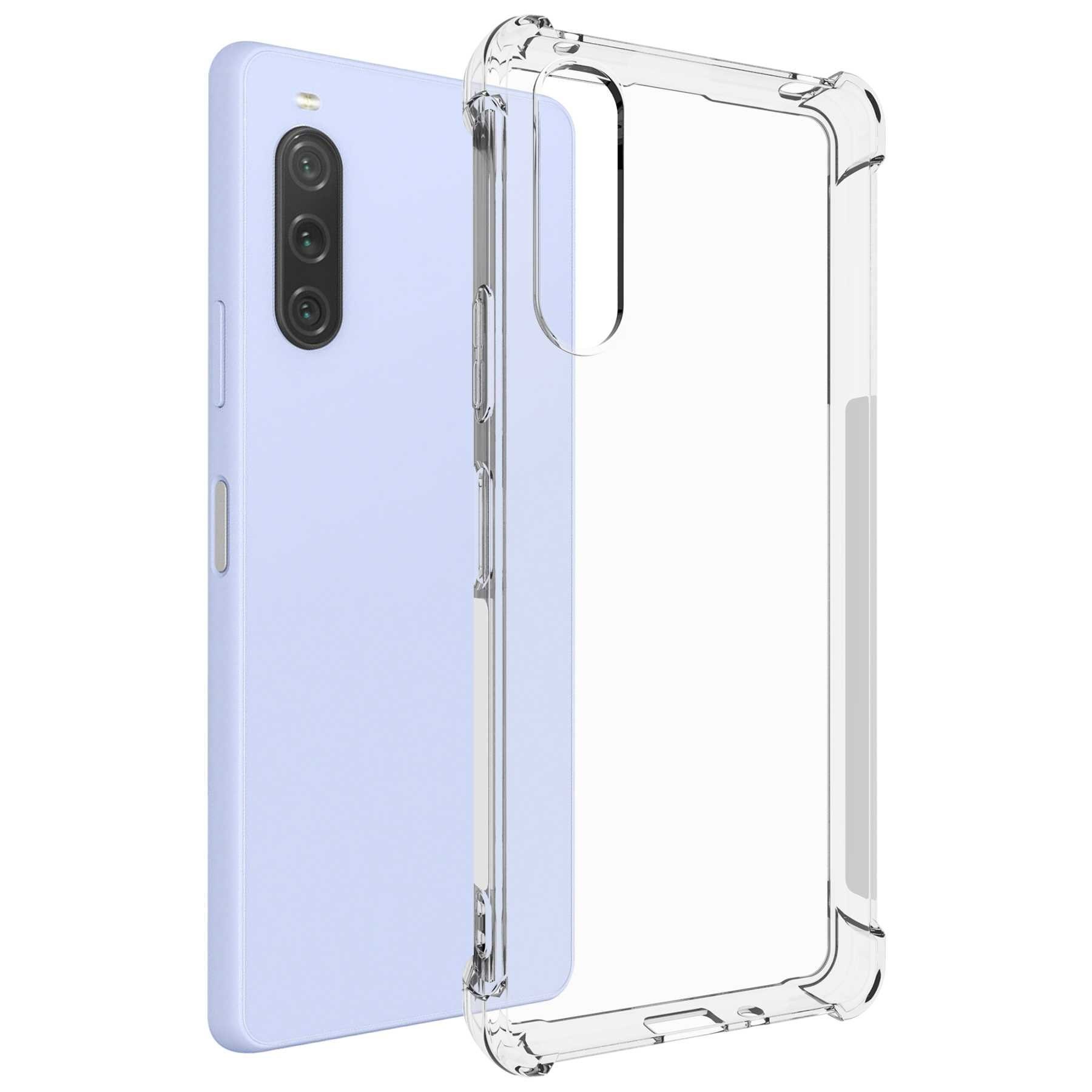 mtb more energy Smartphone-Hülle Clear Armor Case für Sony Xperia 10 V (6.1), Transparente TPU Schutzhülle Case Backcover mit Anti-Shock Verstärkung