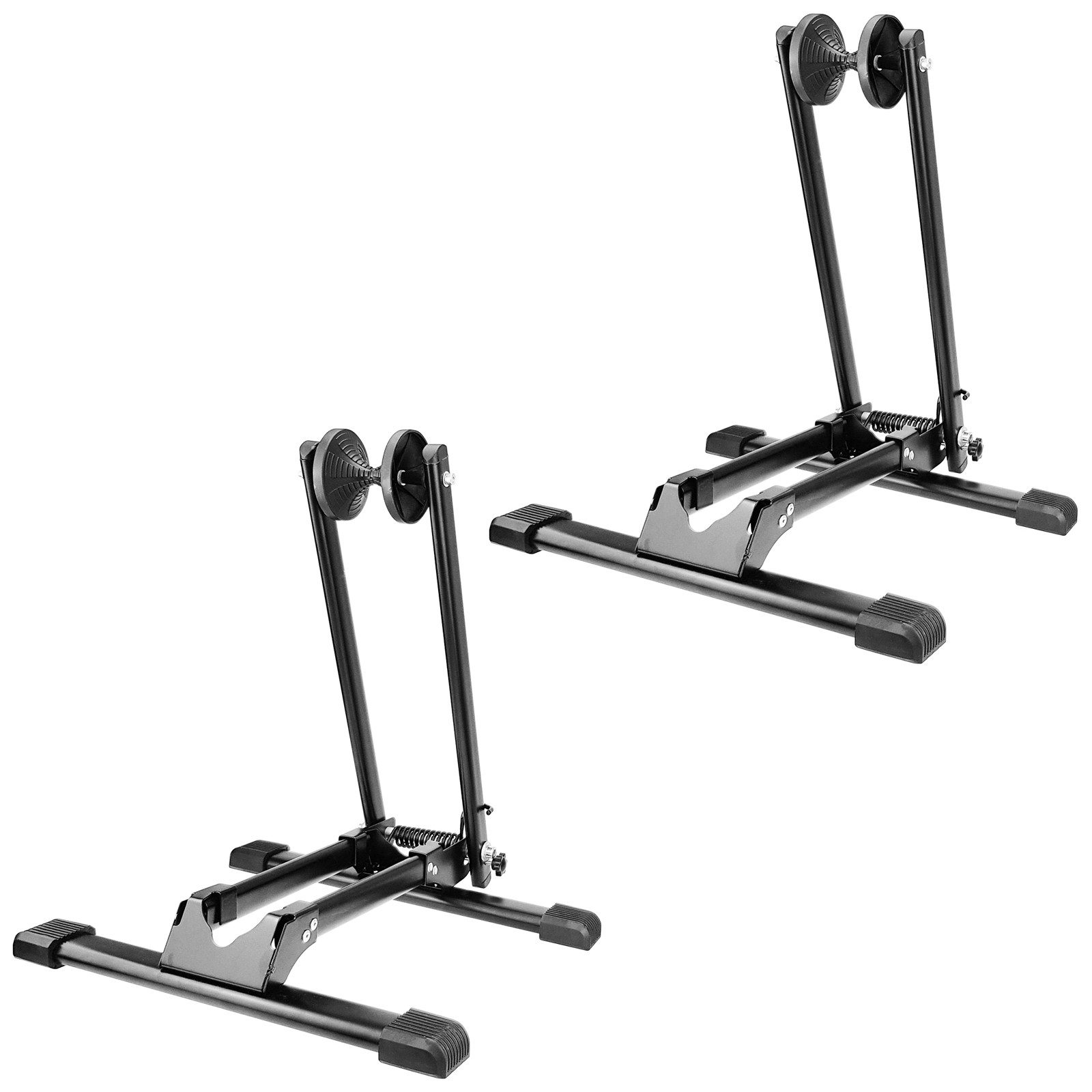 Wellgro Fahrradhalter 2x Fahrradständer - für Vorderrad oder Hinterrad, Stahl