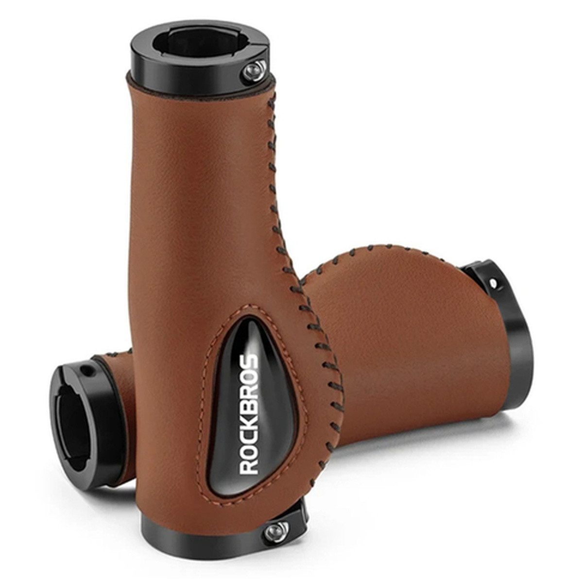 ROCKBROS Fahrradlenkergriff Rockbros 40720001002 Leder Fahrradgriffe