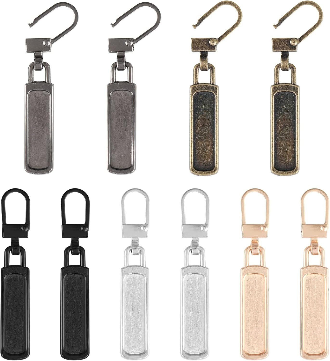 8 Stück Ersatzteile Reißverschluss Zipper,Abnehmbare Zipper