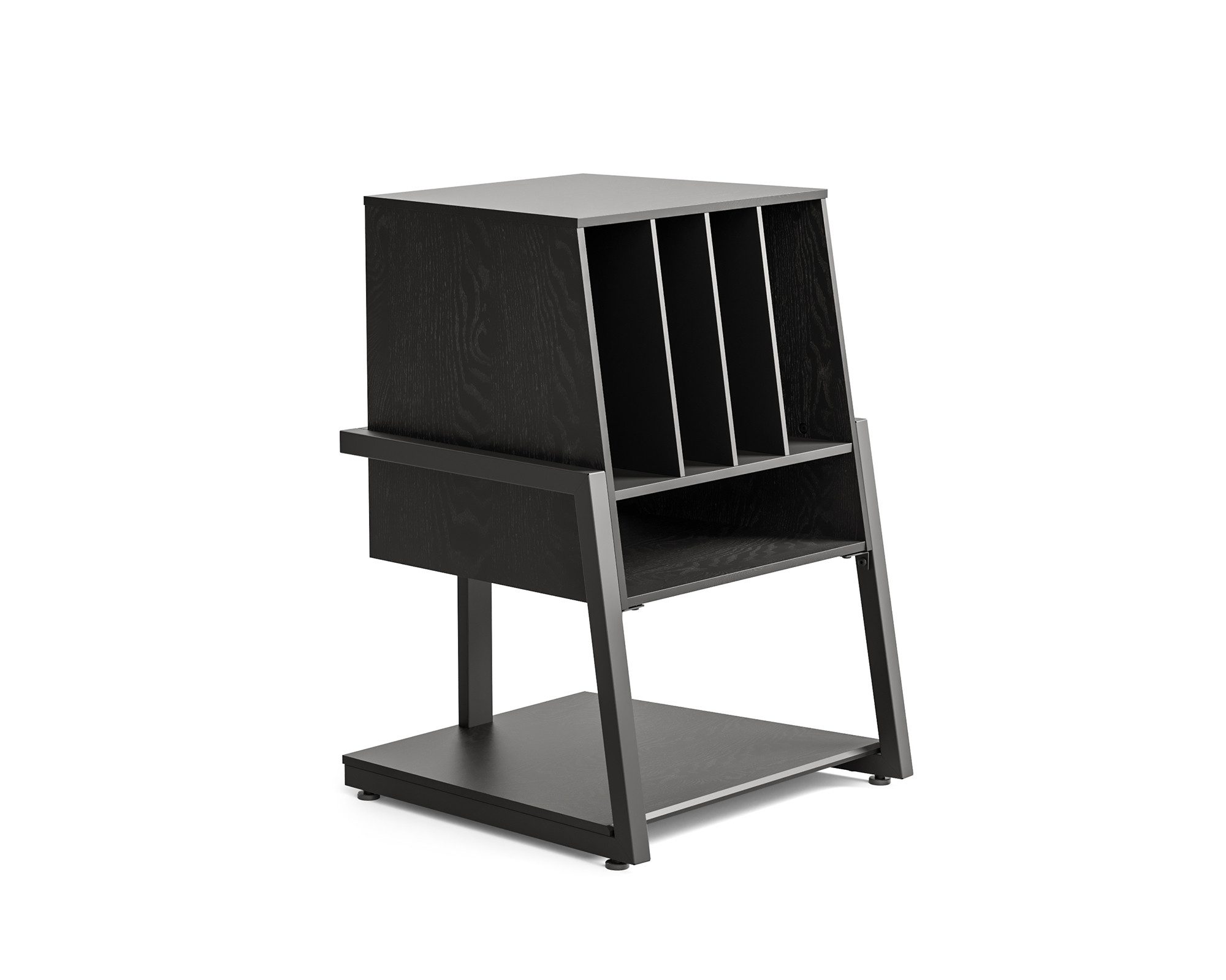 FITUEYES TV-Regal, Plattenspieler Tisch HiFi Rack aus Holz und Metall, Für günstig online kaufen