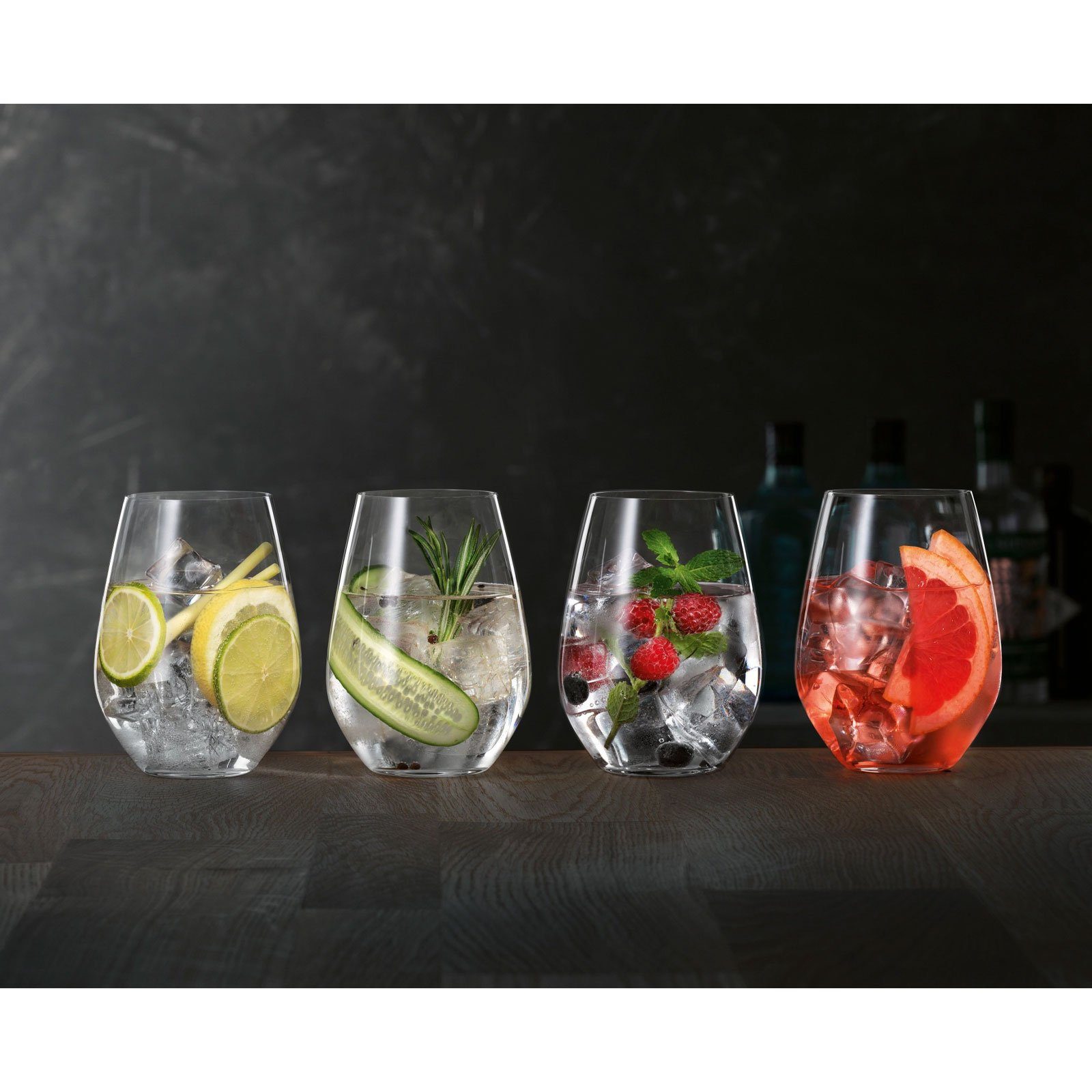SPIEGELAU Gläser-Set Gin & Tonic 480/35, Kristallglas, Kristallglas,Spülmaschinenfest 4tlg