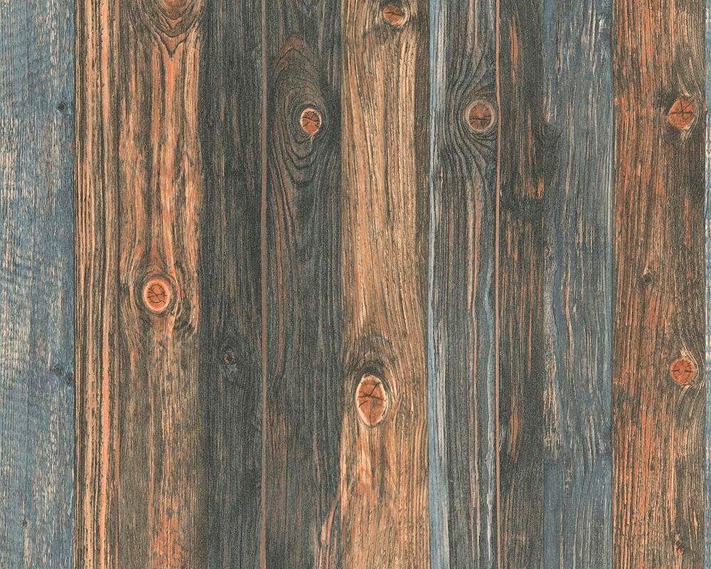 Holzoptik Grau Tapete Edition, Vliestapete Stone walls Best Braun 2nd Holz, Holztapete Beige living Wood`n of