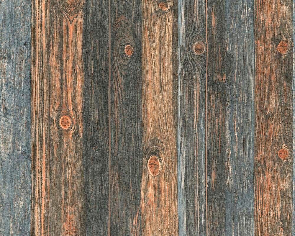 living walls Vliestapete Best of Wood`n Stone 2nd Edition, glatt, gestreift, realistisch, Holz, Holztapete Tapete Holzoptik Tapeten Wohnzimmer Flur Design Wandtapete