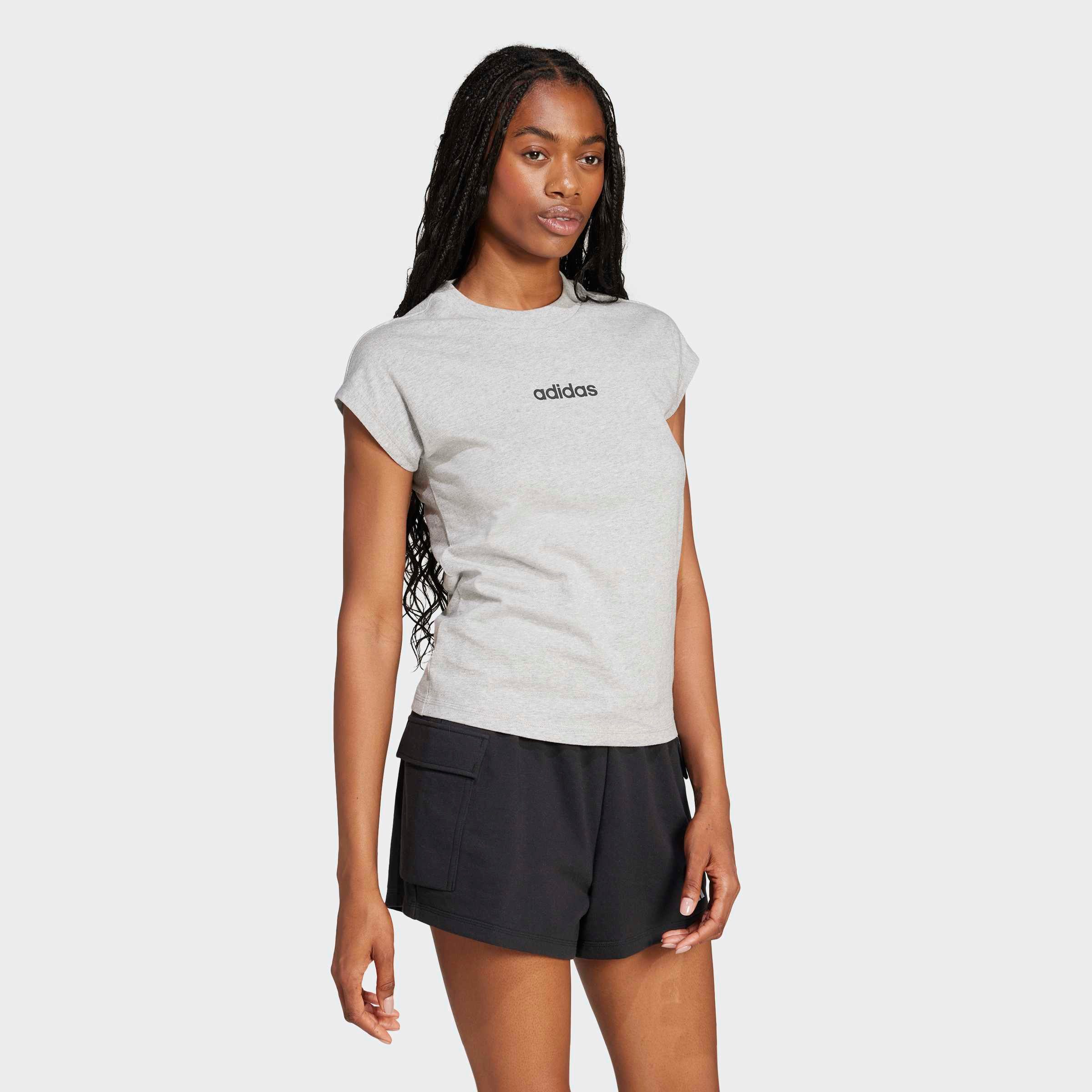adidas Sportswear T-Shirt W LIN SJ T sportlicher Stil, Kurzarm, ohne Verschluss, aus Baumwolle