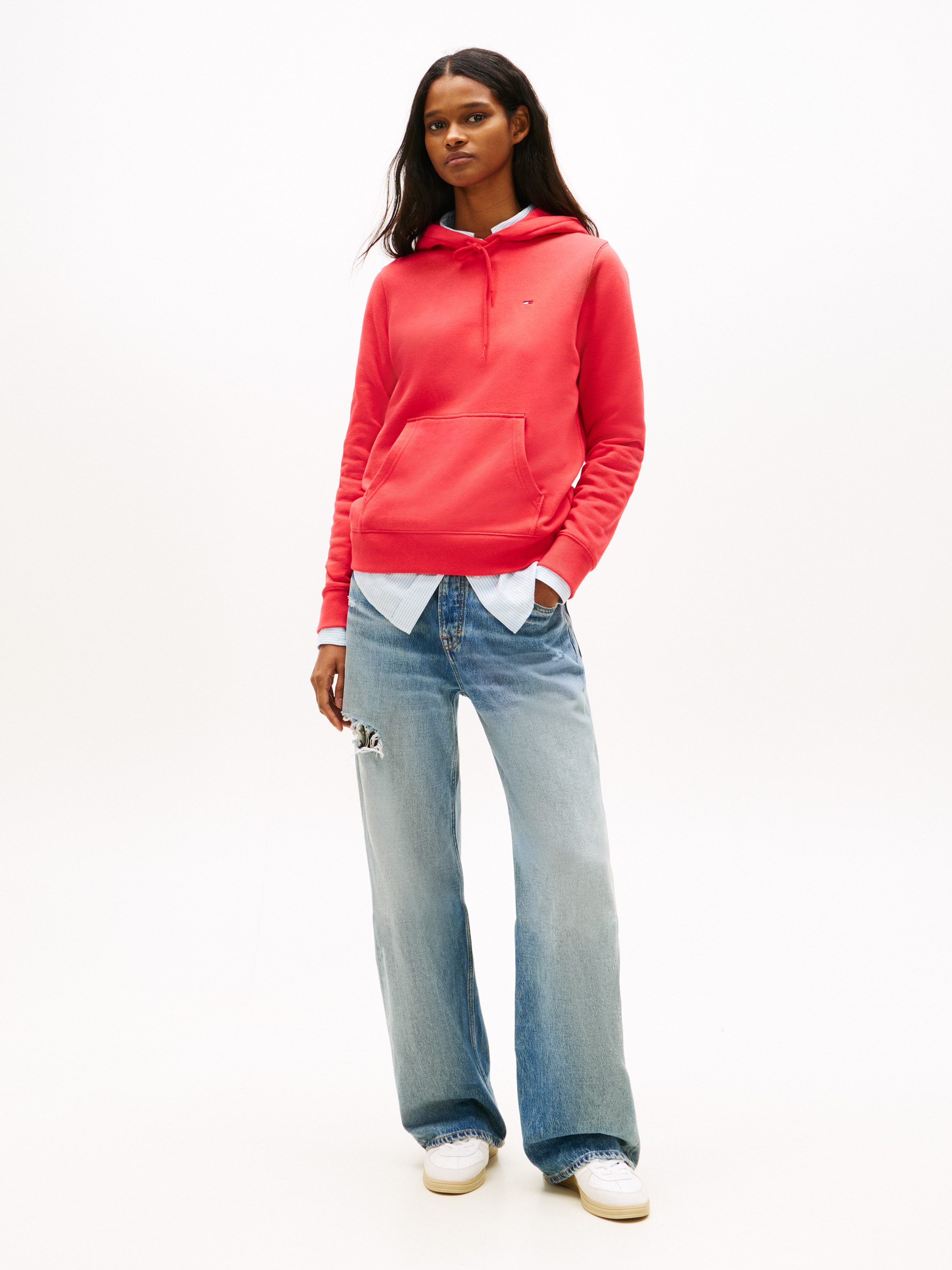 Tommy Jeans Kapuzensweatshirt TJW REG S FLAG HOODIE mit Logo-Flag, Regular Fit