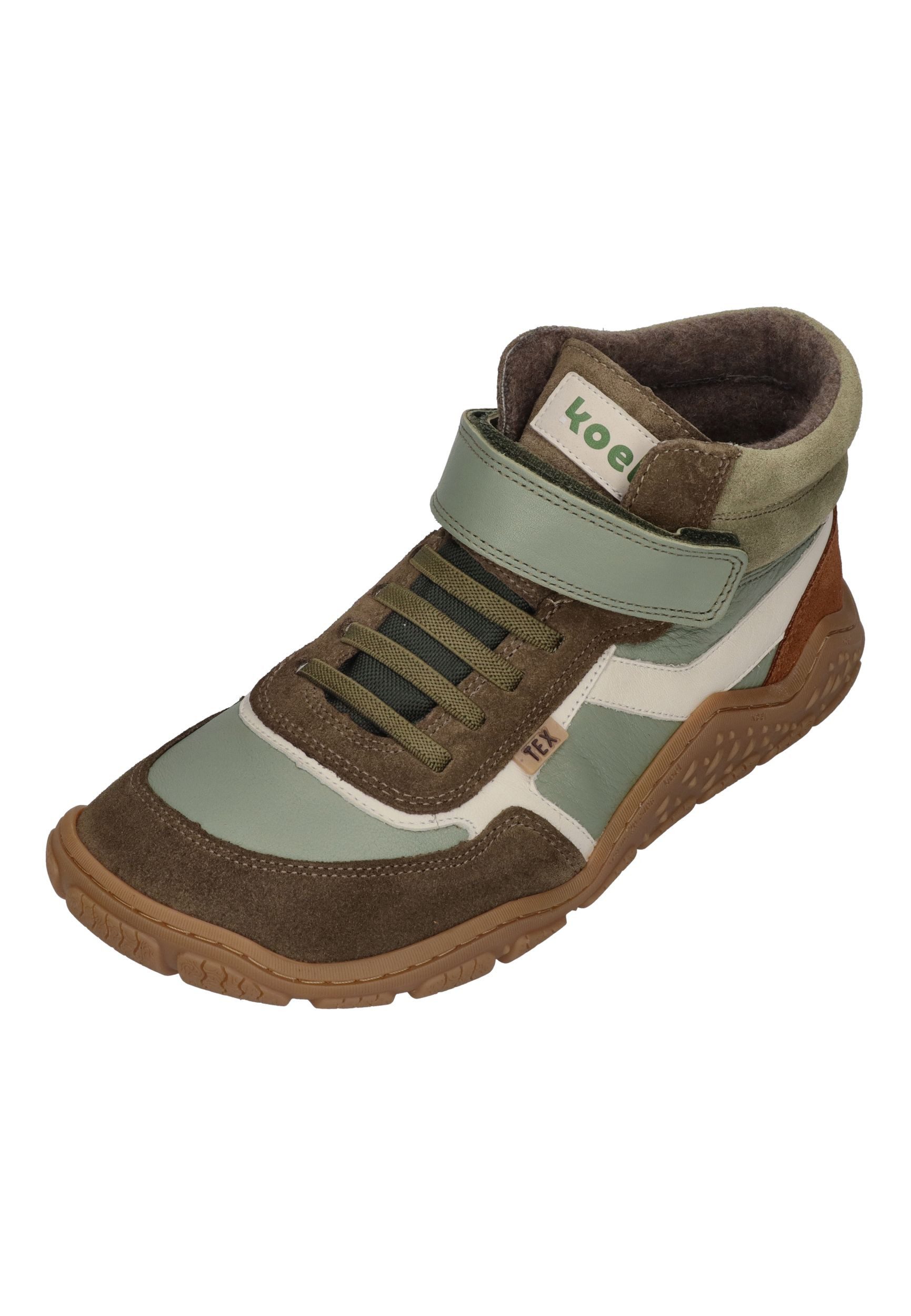 KOEL RAMI WOOL TEX Barfußschuh Olive