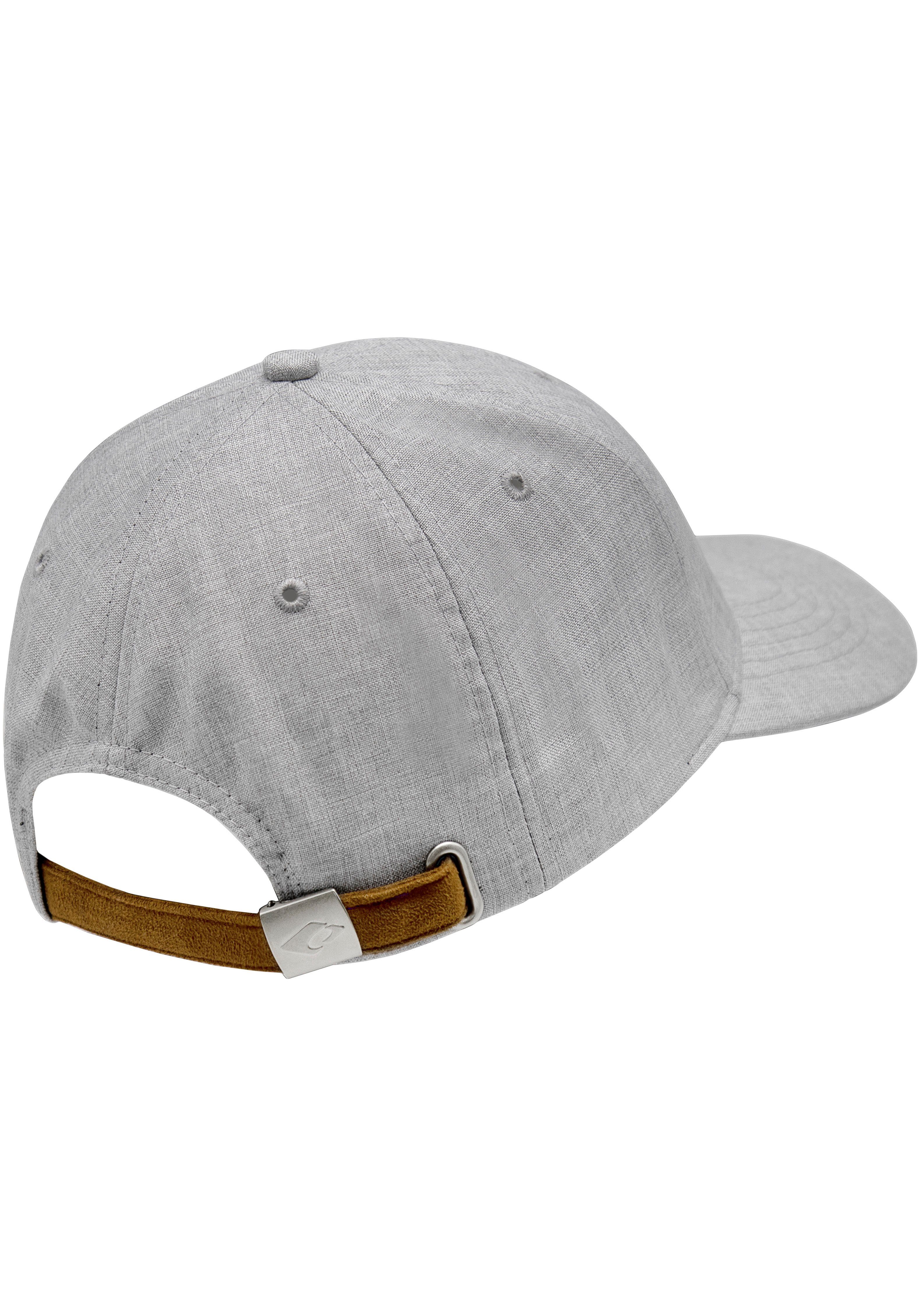 hellgrau melierter in Optik, chillouts Size, verstellbar Baseball Cap One Amadora Hat