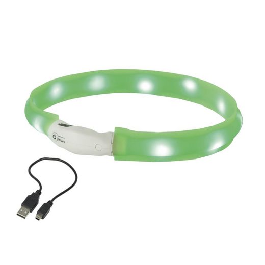 Nobby Leuchthalsband »LED Leuchtband breit VISIBLE«, Silikon