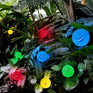 etc-shop Gartenleuchte, LED-Leuchtmittel fest verbaut, Außen Solar Steck Lampen Erspieß Lampions Garten 20x LED