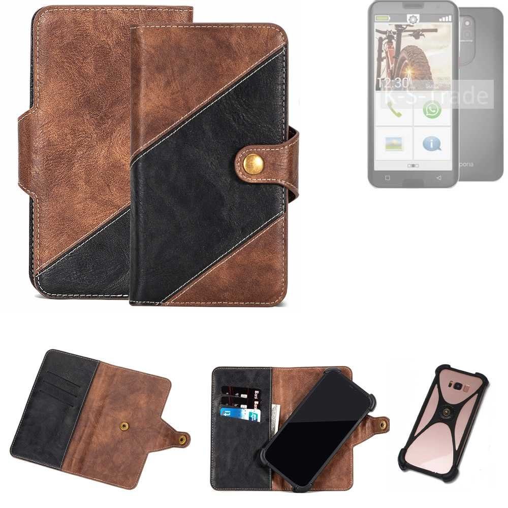 K-S-Trade Handyhülle für Emporia smart.5, Handyhülle Schutzhülle Bookstyle Case Klapphülle Cover Hülle