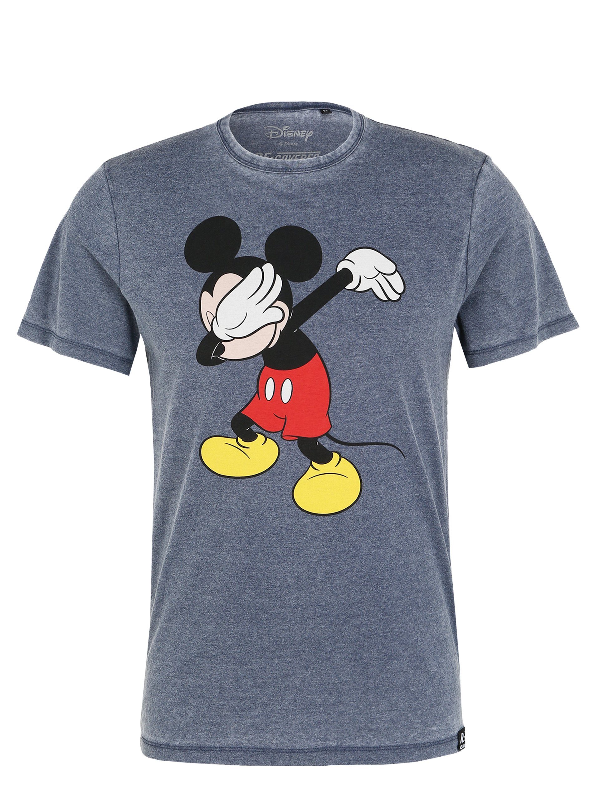 Dabbing Mickey Recovered Disney T-Shirt Blau Mouse