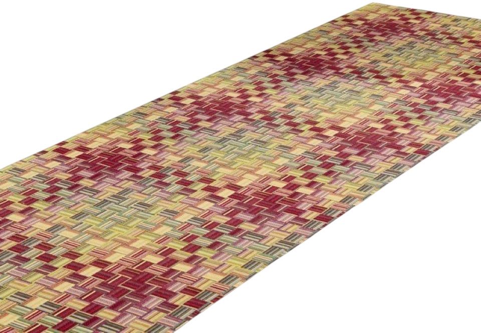 Peyer Syntex Teppich Teppich modern Design, Farbe: bunt, Rechteckig, Höhe: 3 mm, retro kariert modern Design pflegeleicht waschbar
