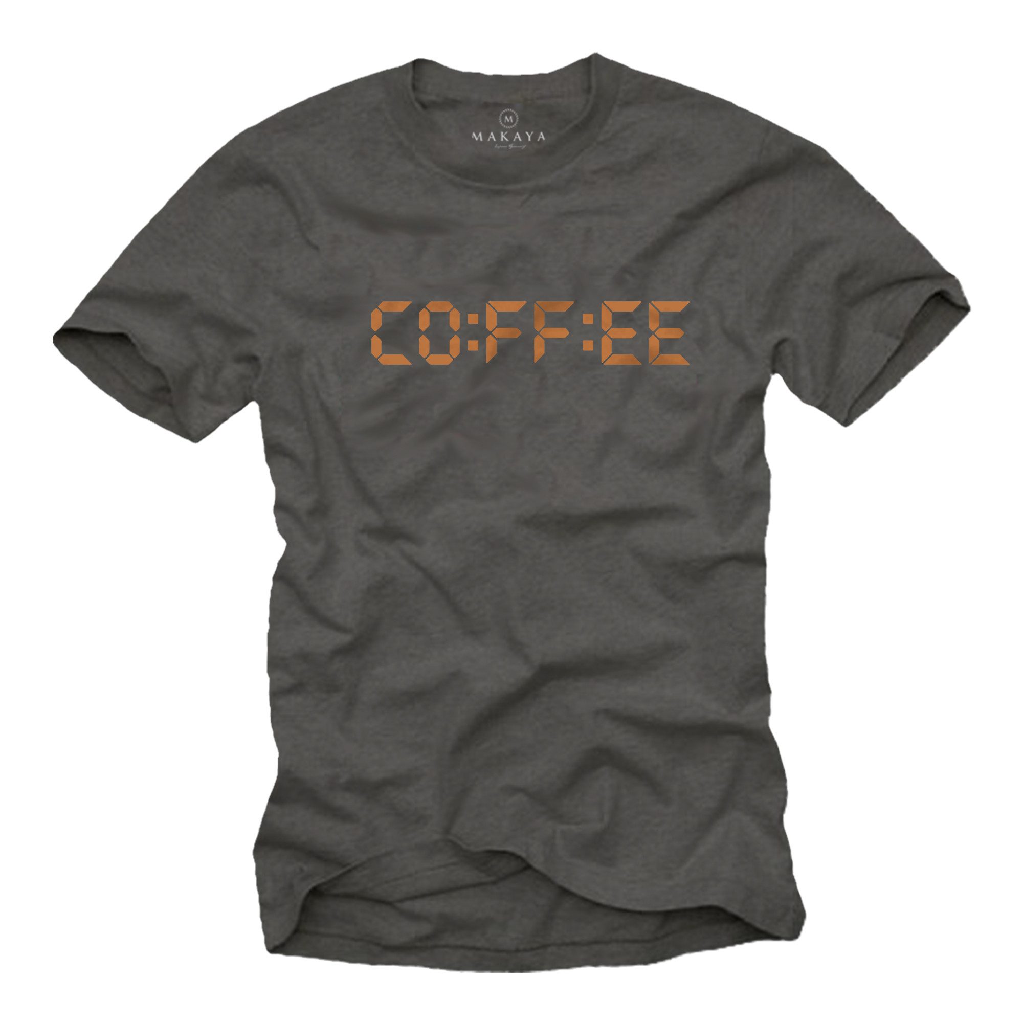 T-Shirt Lustiges Herrenshirt mit Kaffee-Spruch – Coffee Printshirt