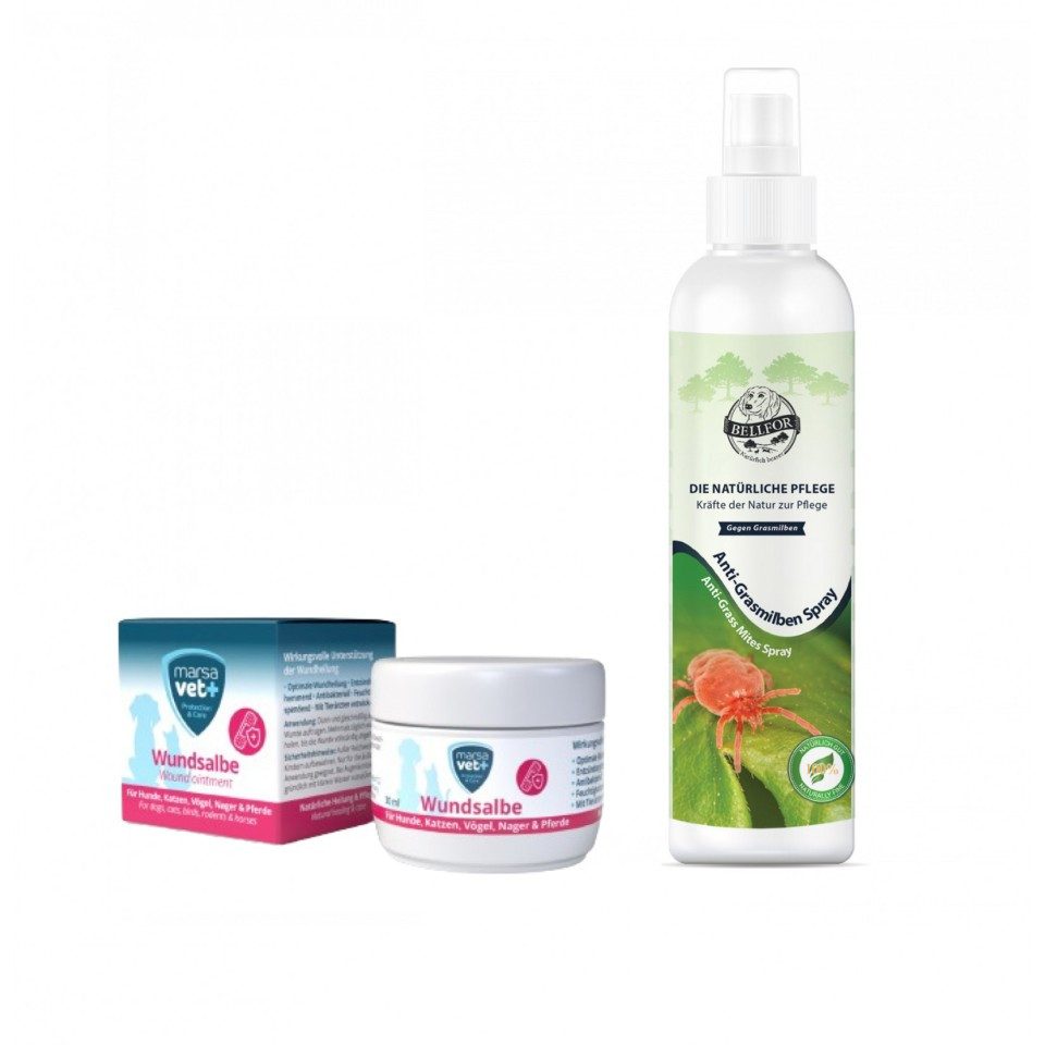 Bellfor Bellfor Grasmilben Sparset für Hunde - Anti-Grasmilben Spray 250ml + M, für: Hunde
