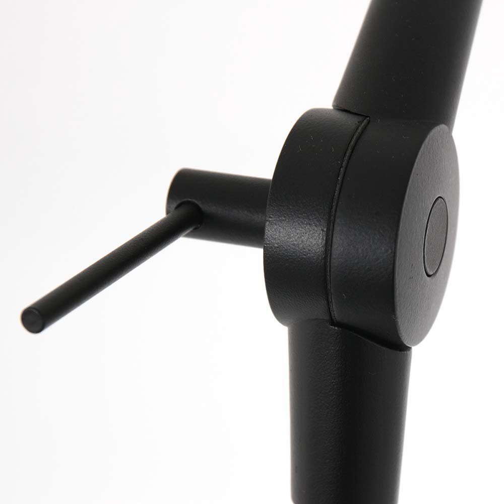 Steinhauer LIGHTING LED Leselampe, Leuchtmittel nicht inklusive, Stehleuchte Standlampe Gelenkleuchte E27 grau Textil schwarz