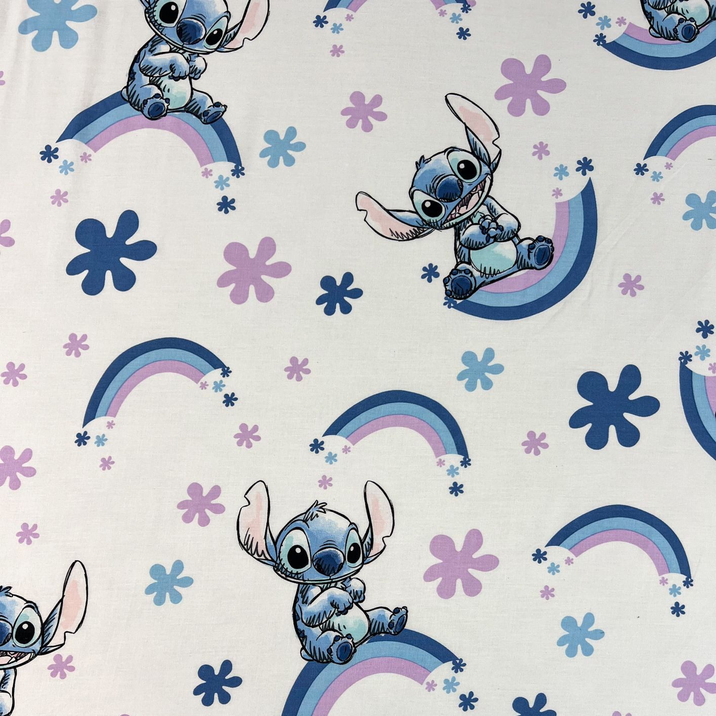 Lilo & Stitch Spannbettlaken Lilo and Stitch Spannbettlaken 90 x 200 cm 100 % Baumwolle, Baumwolle, Gummizug: an den Ecken, (1 Stück), Gummizug an den Ecken