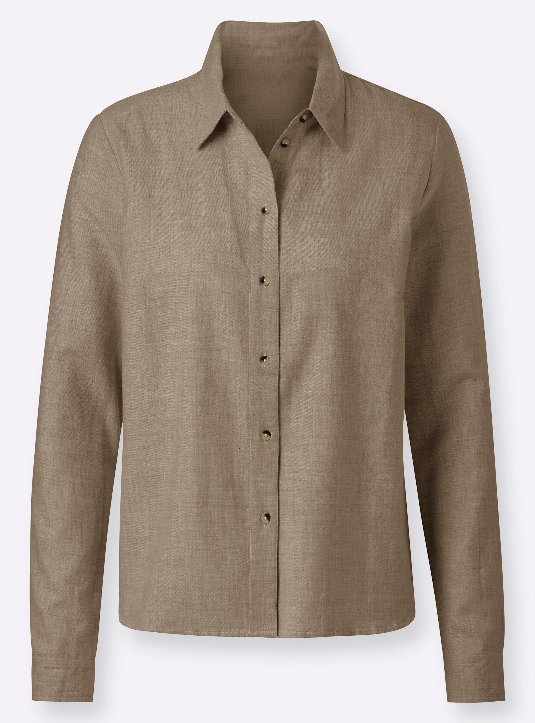 Klassische Bluse Bluse Langarm