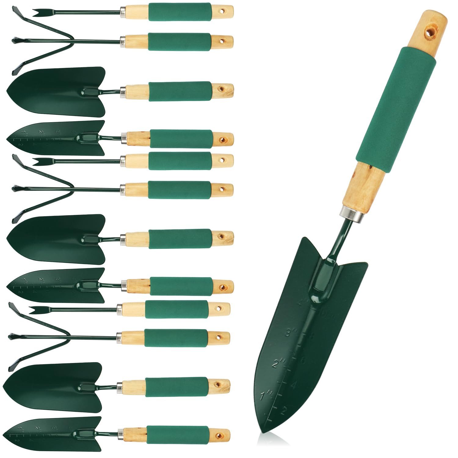 com-four Gartenpflege-Set Gartengeräte-Set