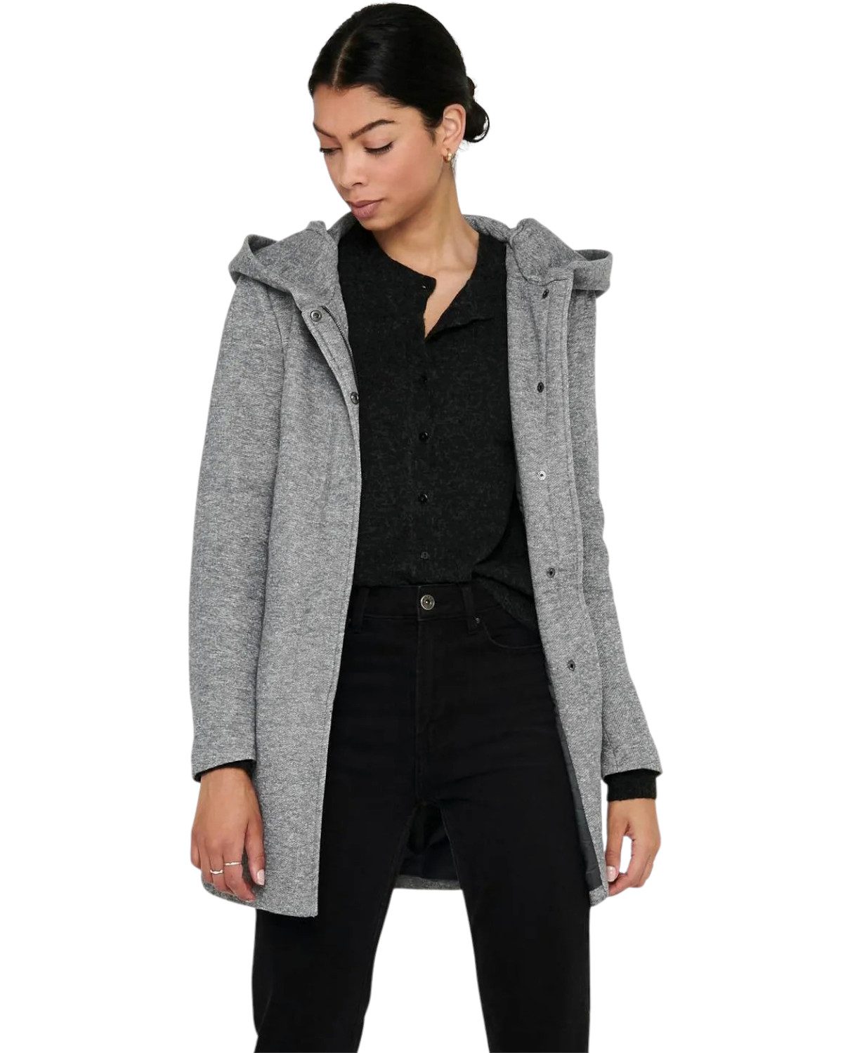 ONLY Kurzmantel herbstliche Jacke mit kuscheliger günstig online kaufen