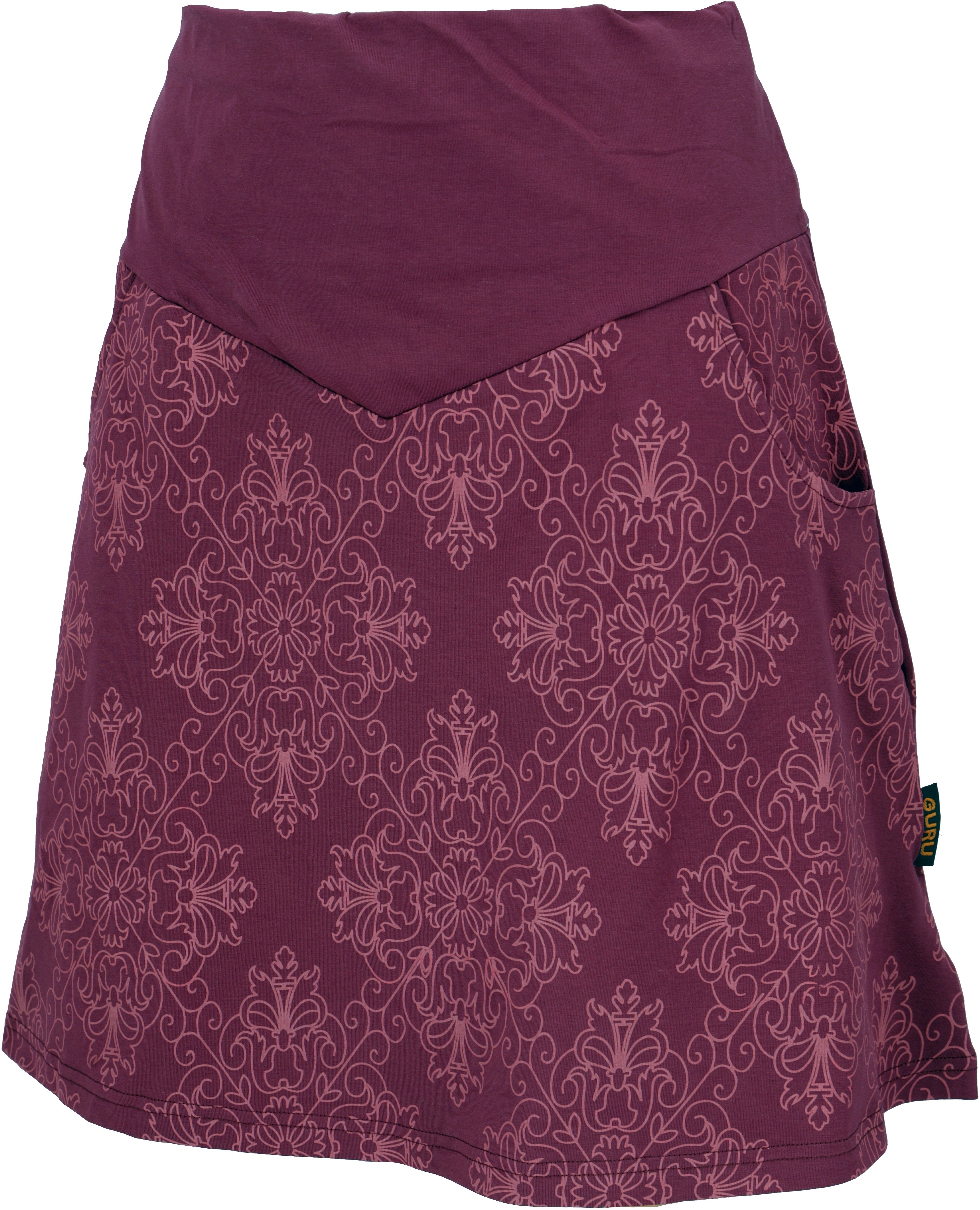 Guru-Shop Minirock Minirock aus Bio-Baumwolle, Boho günstig online kaufen