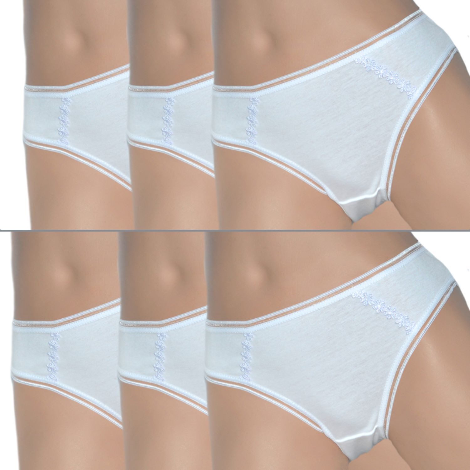 Toker Collection® Bikinislip Damen Bikinislip 6er Pack, Baumwolle (6er Pack günstig online kaufen