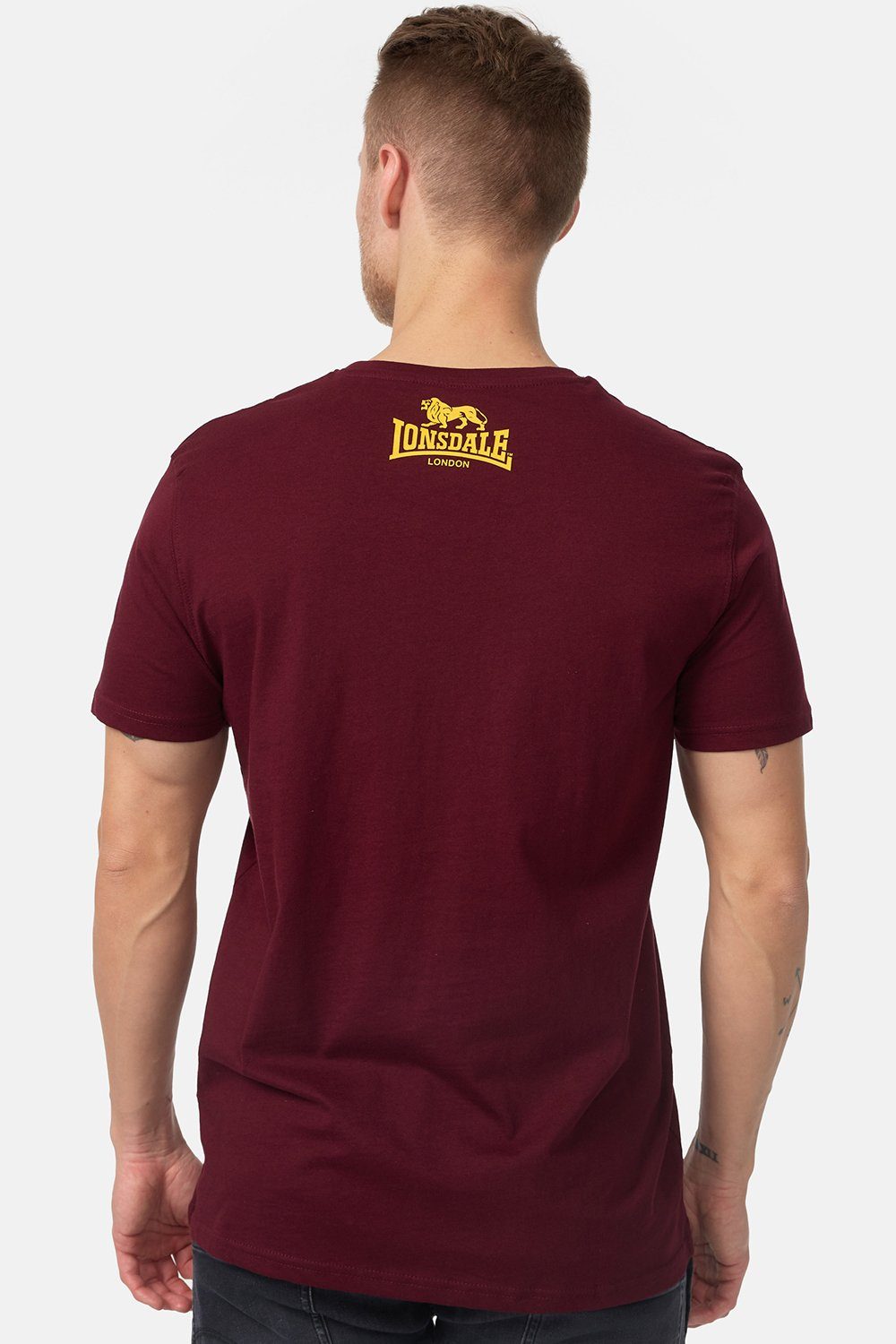 LOGO Vintage Oxblood T-Shirt Lonsdale