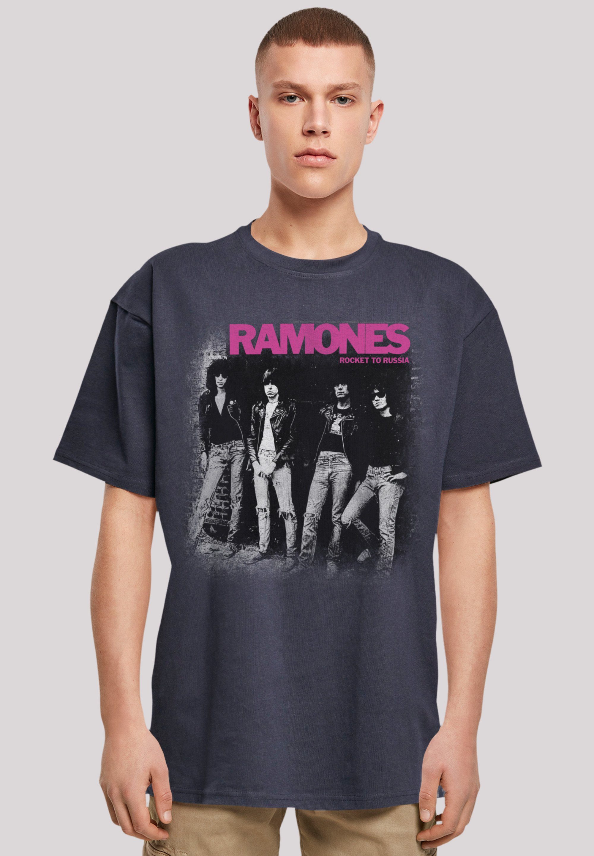 F4NT4STIC T-Shirt Ramones Rock Musik Band Premium Qualität, Band, Rock-Musik navy