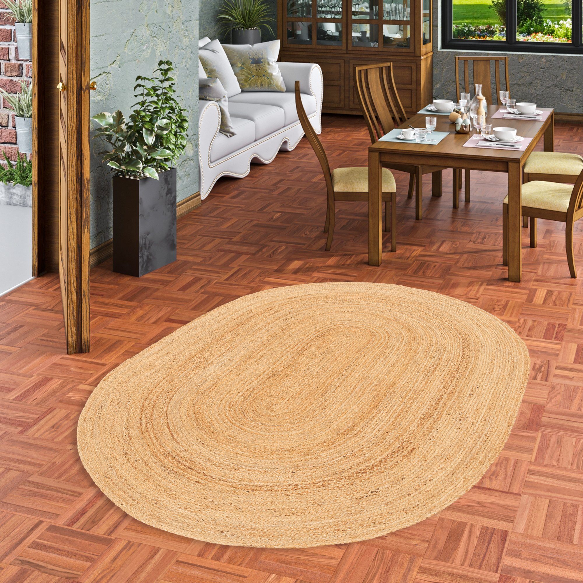 Pergamon Sisalteppich Naturfaser Teppich Jute Salsa günstig online kaufen