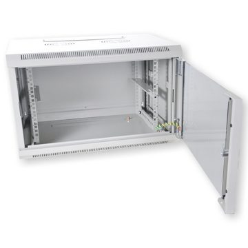 KOSCOM CONNECT Netzwerkschrank Koscom 6HE Wandmontage 600x450x380mm (BxTxH) - 19" - montiert