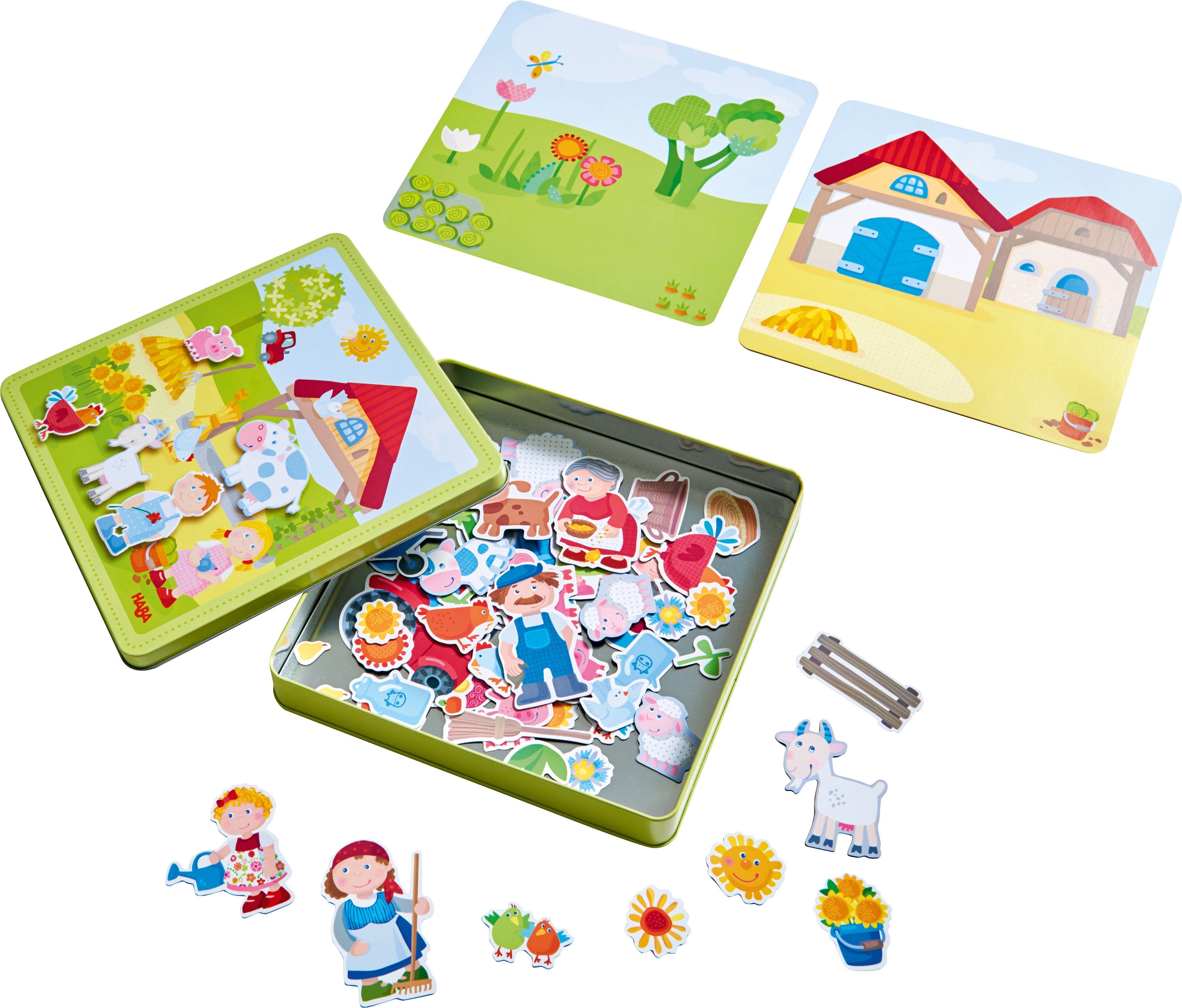 Haba Spiel Magnetspiel-Box, Peters und Paulines Bauernhof, Magnetspiel
