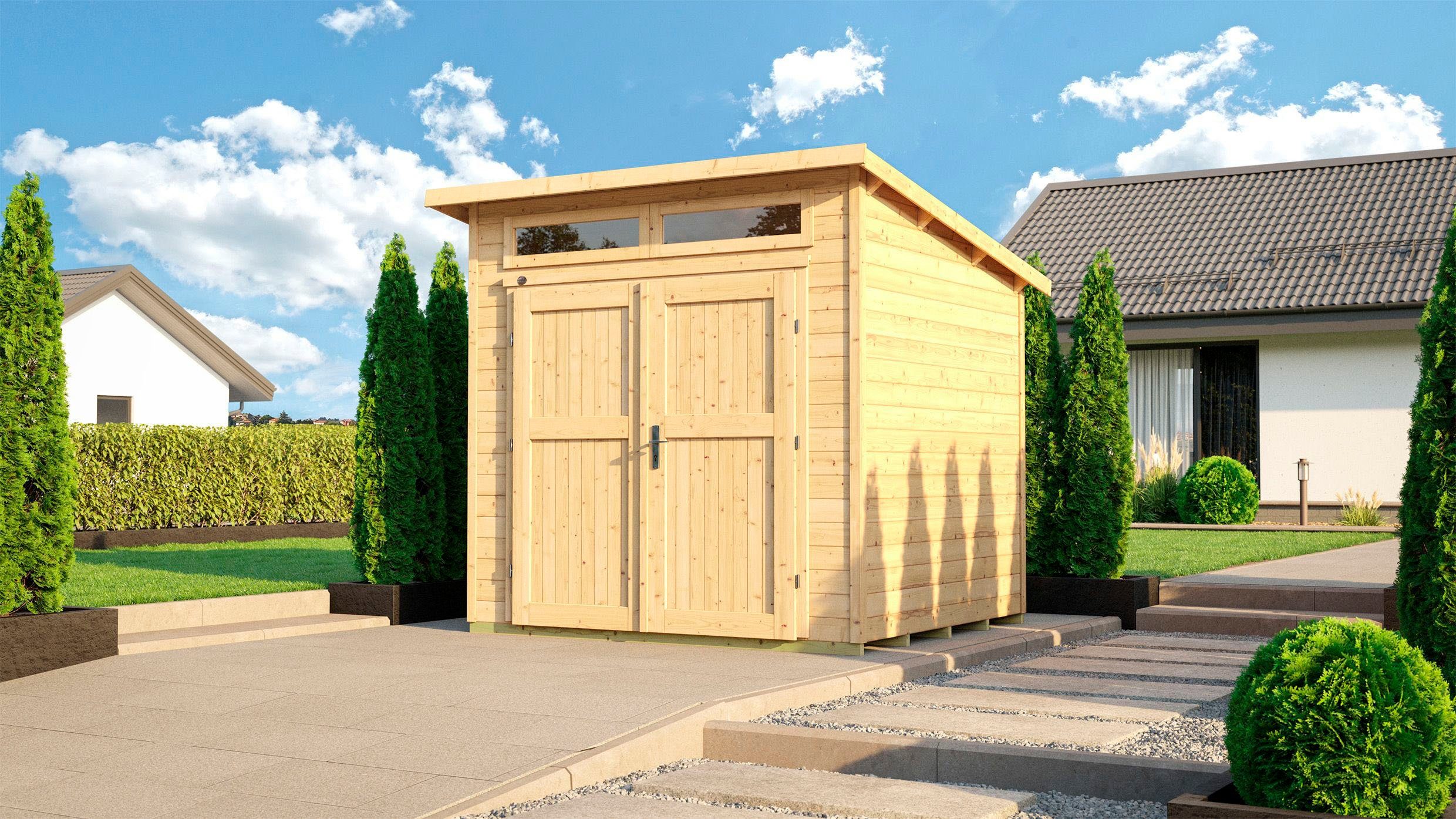 weka Gartenhaus 264 Gr. 1, 21 mm, BxT: 263x249 cm