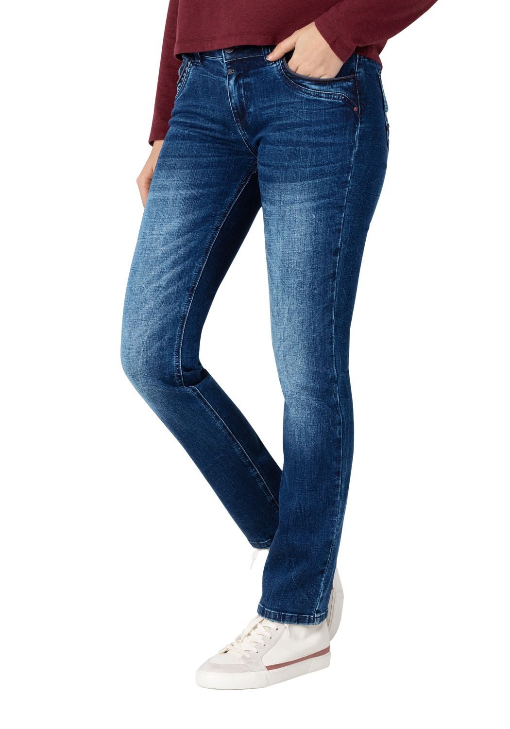 TIMEZONE Slim-fit-Jeans SLIM TAHILA TZ aus Baumwollmix
